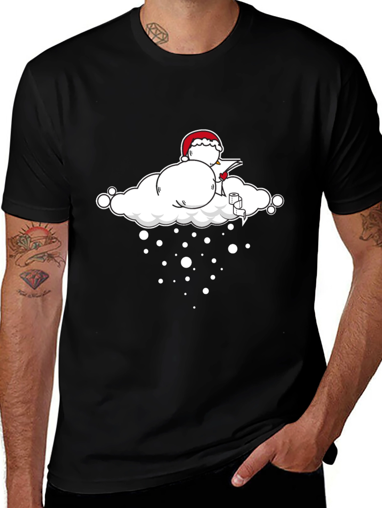 Santa Cloud T-Shirt - Holiday Humor