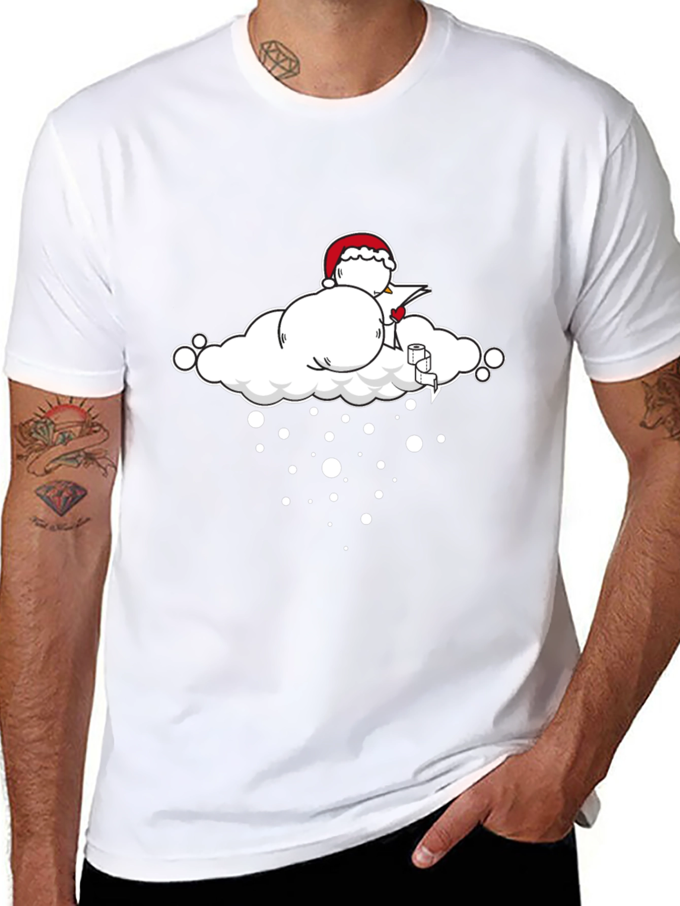 Santa Cloud T-Shirt - Holiday Humor