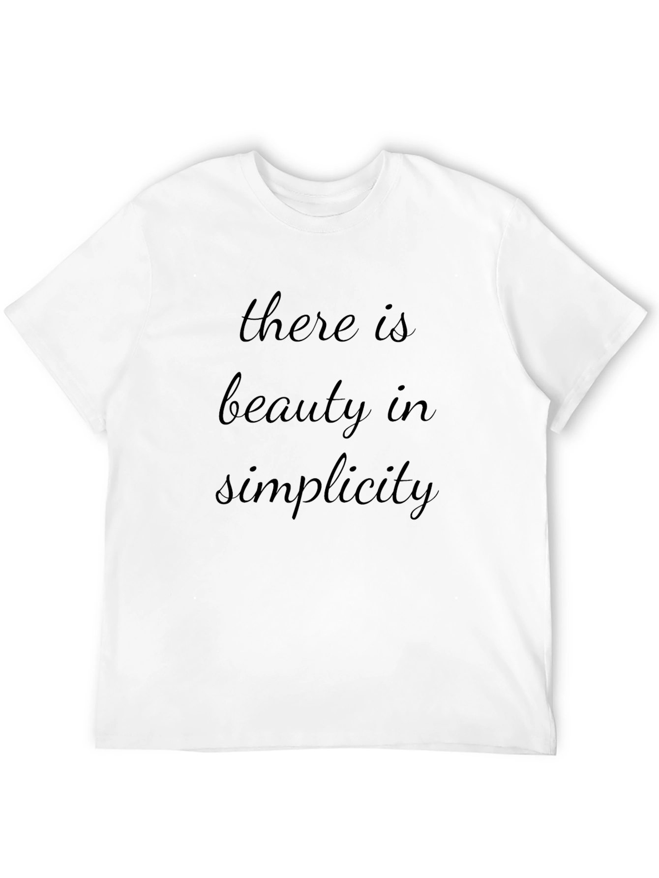 Beauty in Simplicity Black Graphic Tee