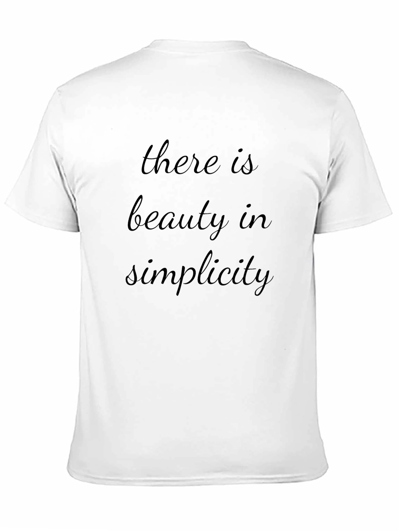 Beauty in Simplicity Black Graphic Tee