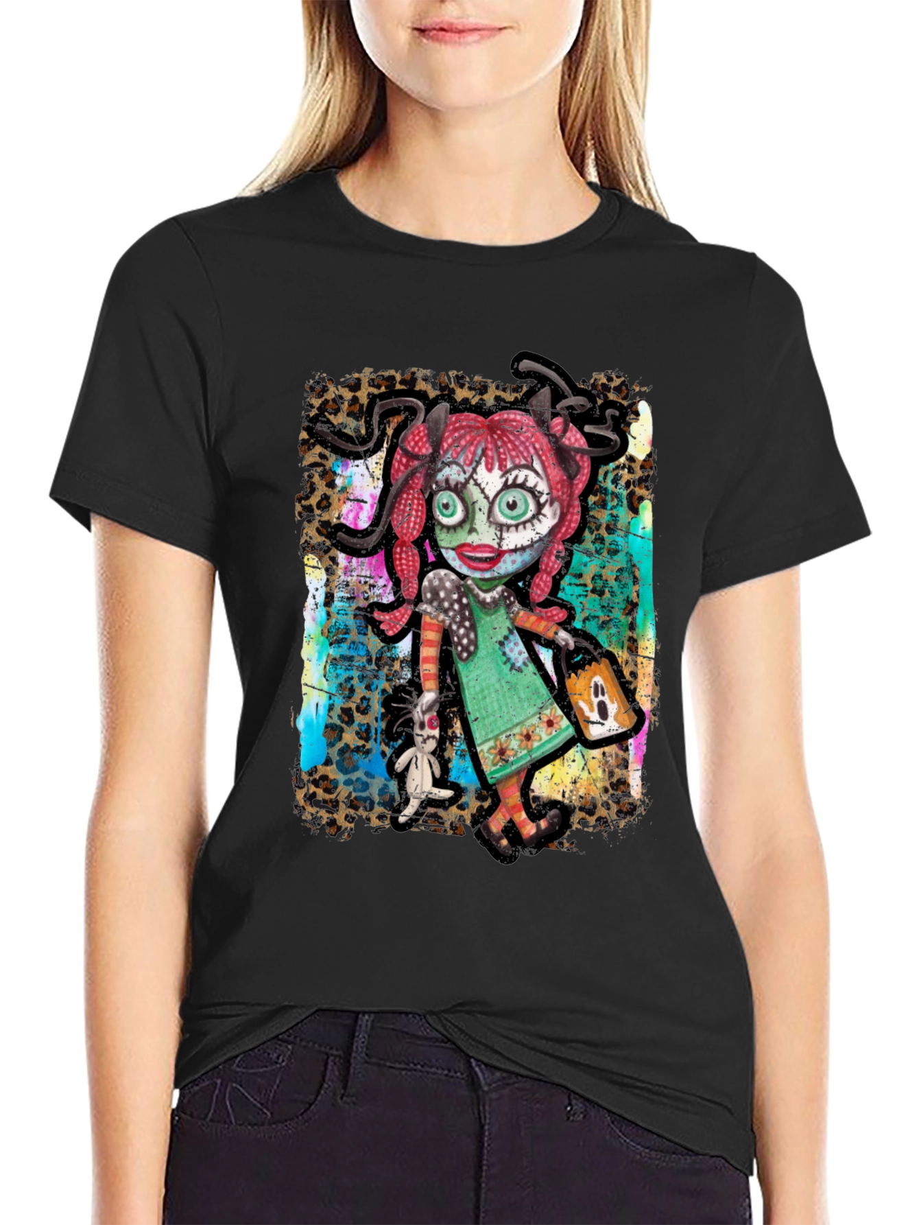 Creepy Cute Doll Graphic T-Shirt