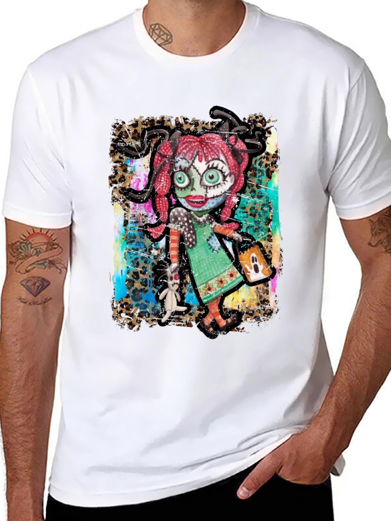 Creepy Cute Doll Graphic T-Shirt