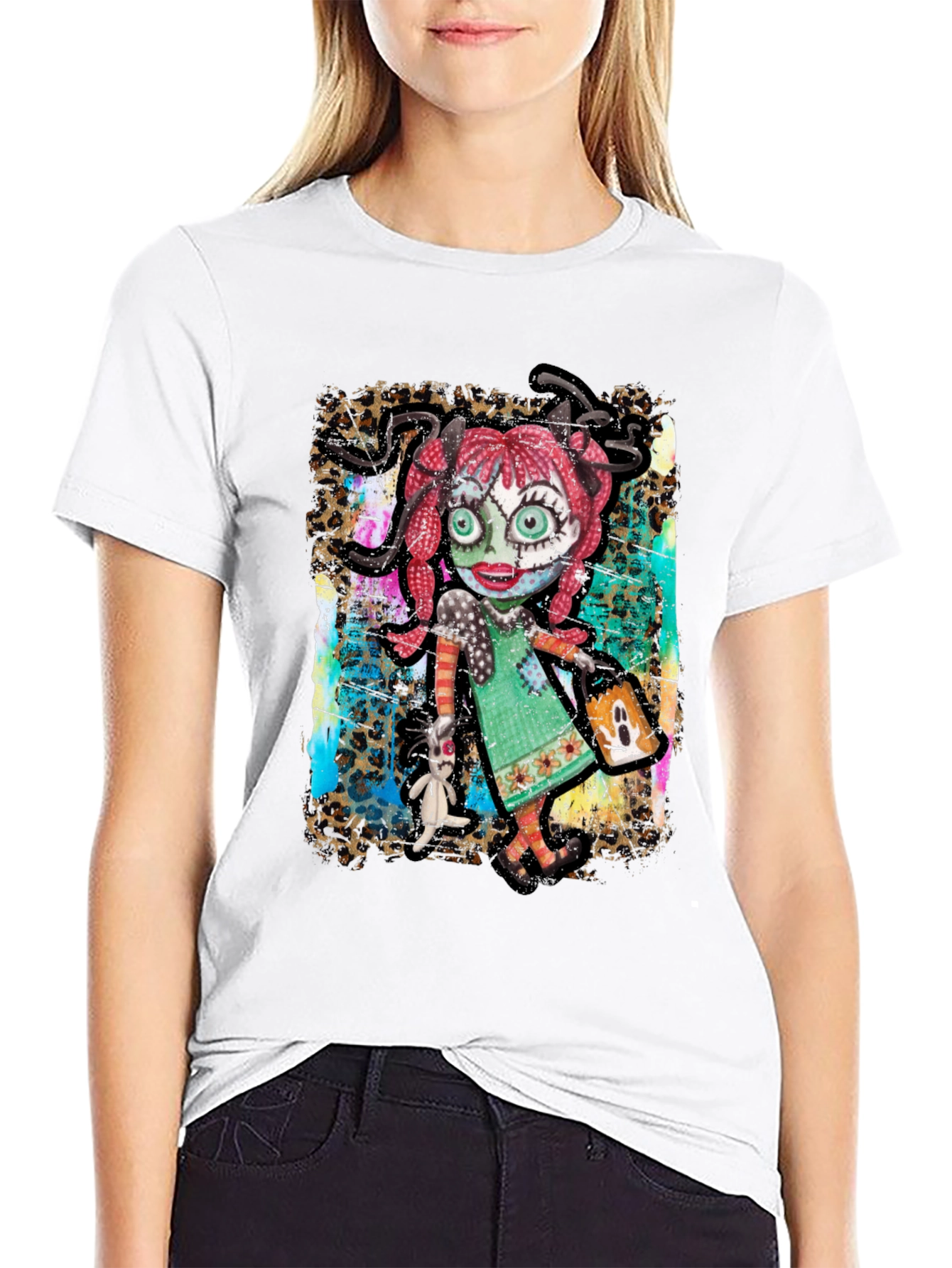 Creepy Cute Doll Graphic T-Shirt