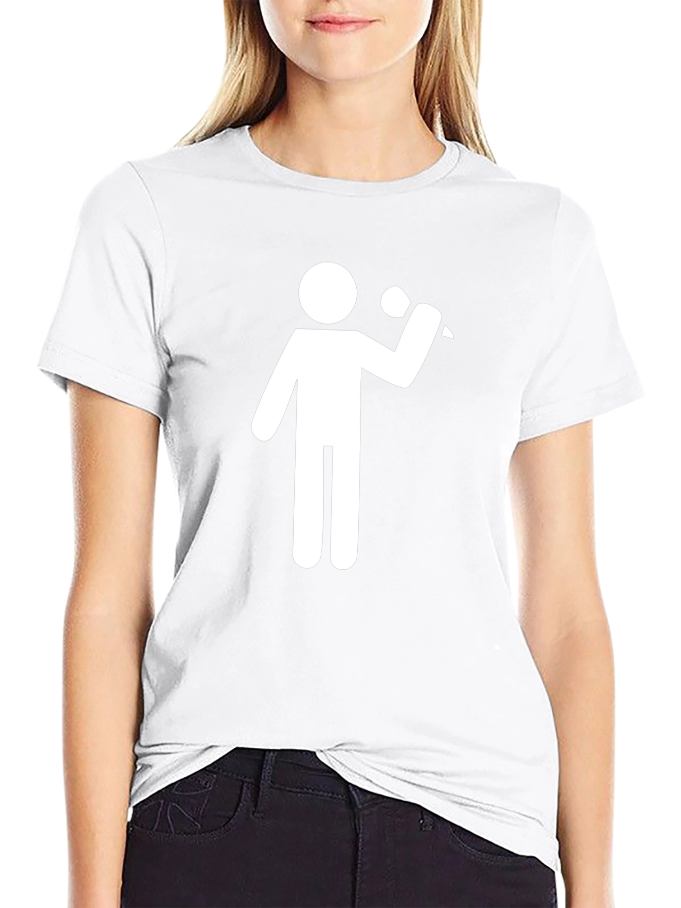 Karaoke Stick Figure T-Shirt - Black