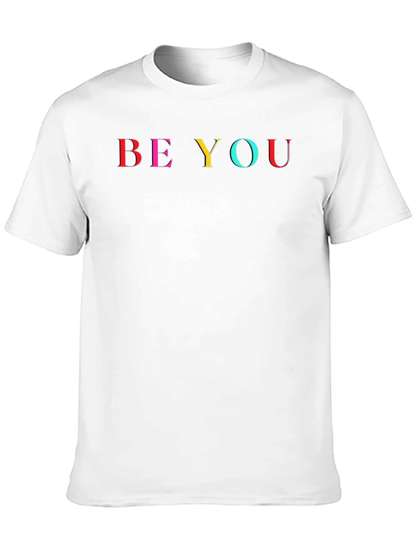 Be You Graphic Tee - Black Cotton T-Shirt