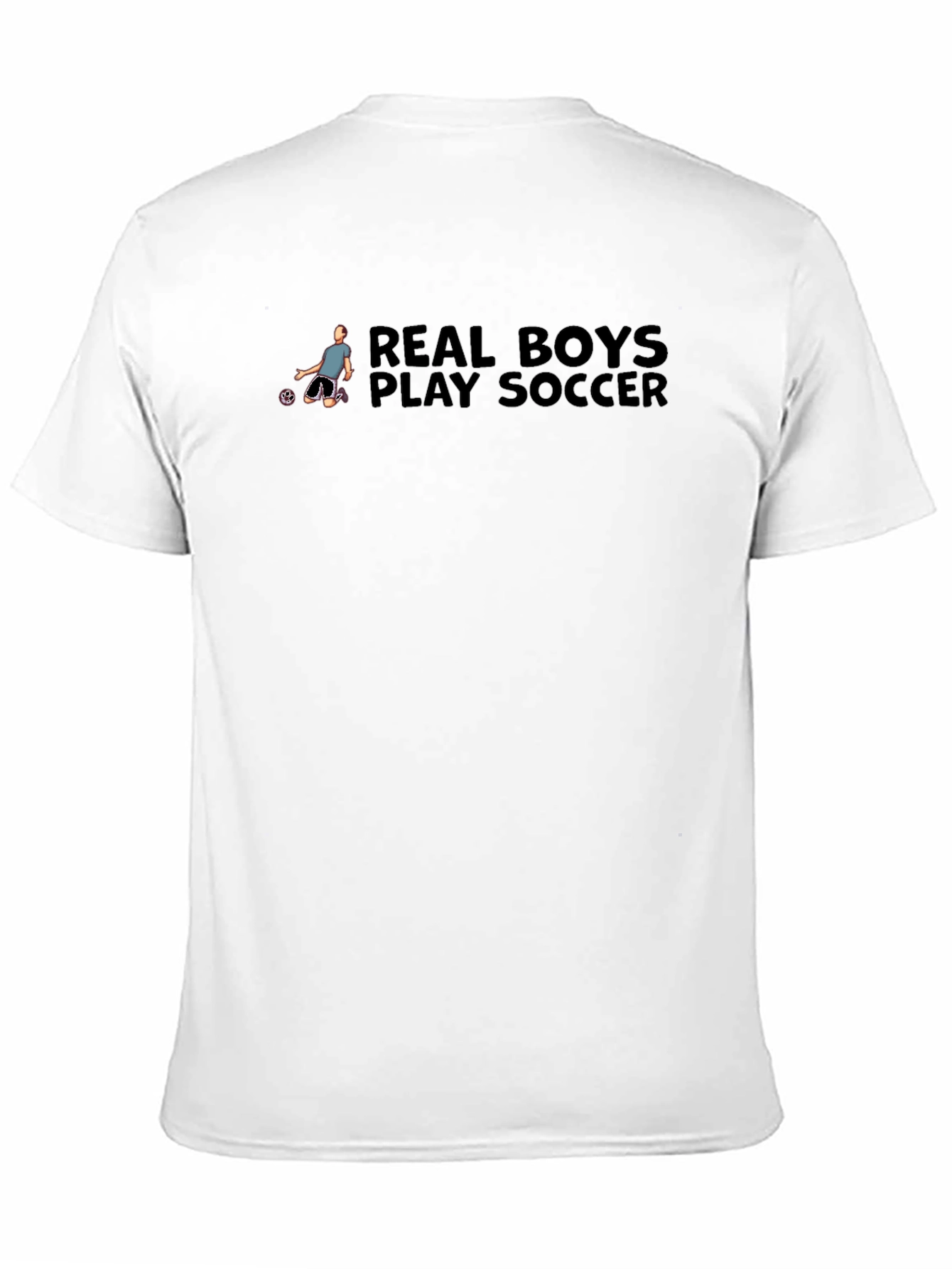 Real Boys Play Soccer Graphic T-Shirt