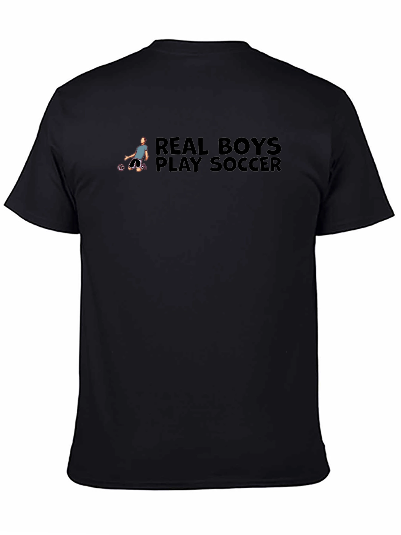 Real Boys Play Soccer Graphic T-Shirt