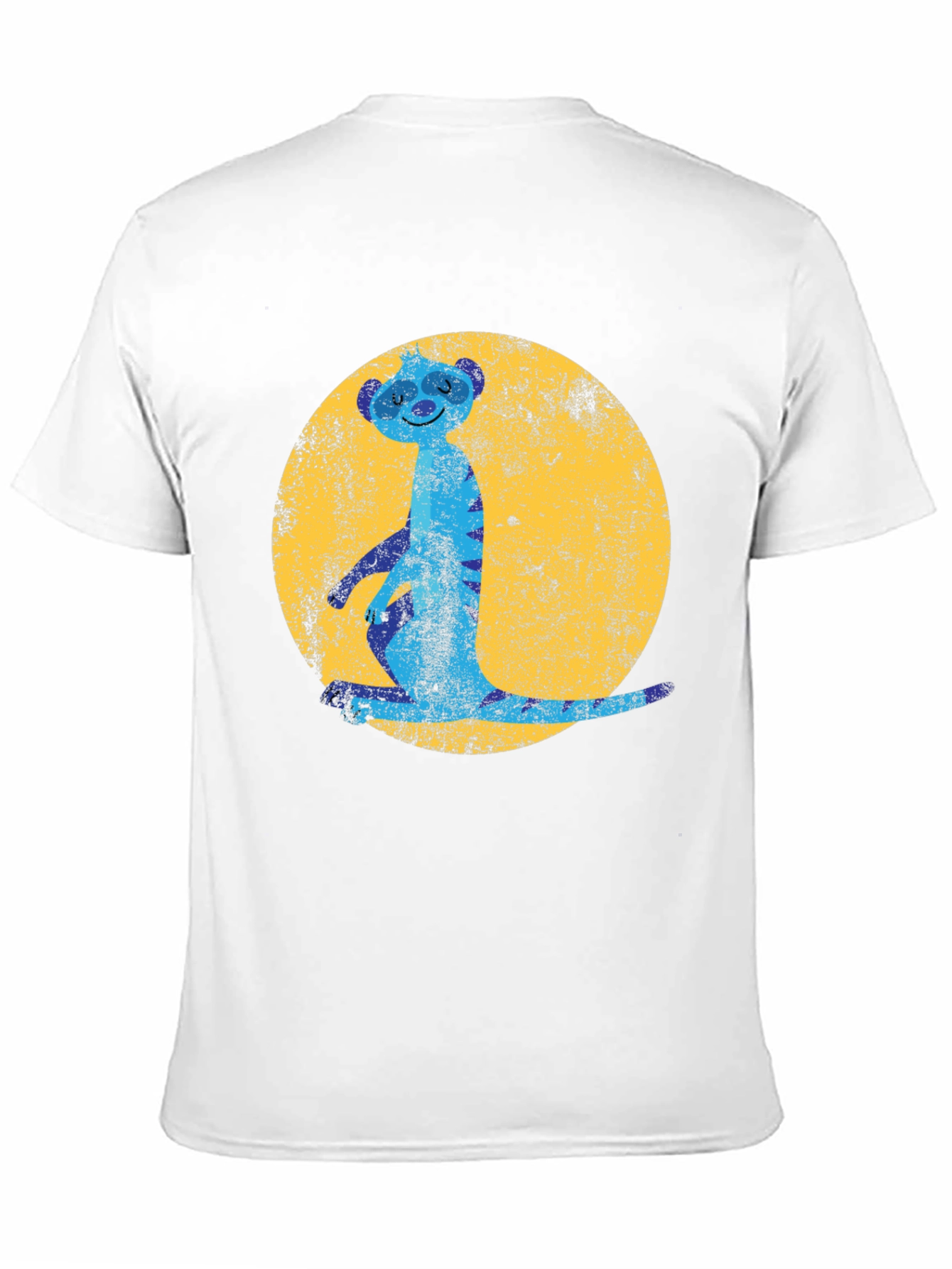 Meerkat Moon Mens Graphic Tee - Black