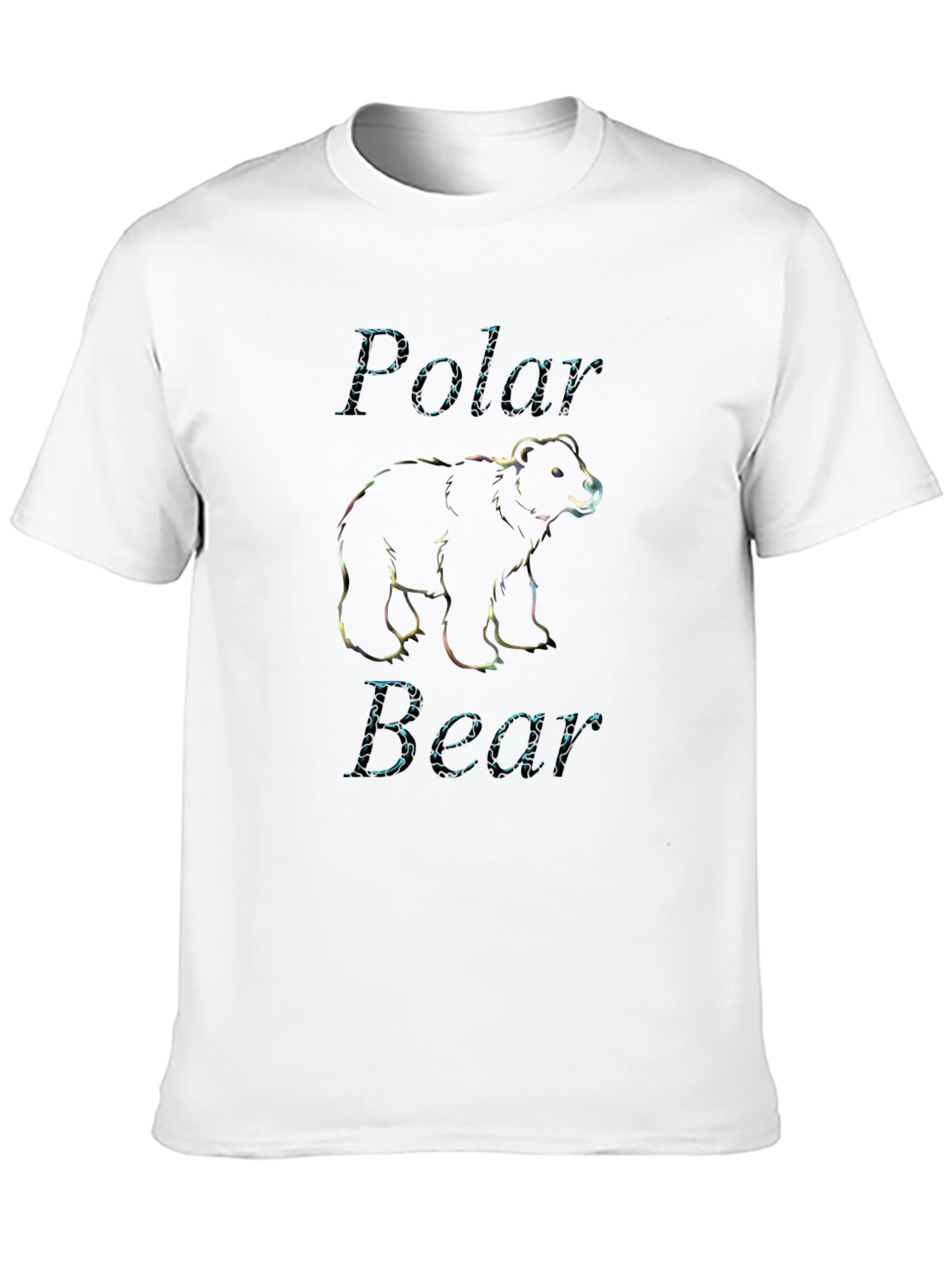Polar Bear Graphic Black T-Shirt - Mens Casual Tee