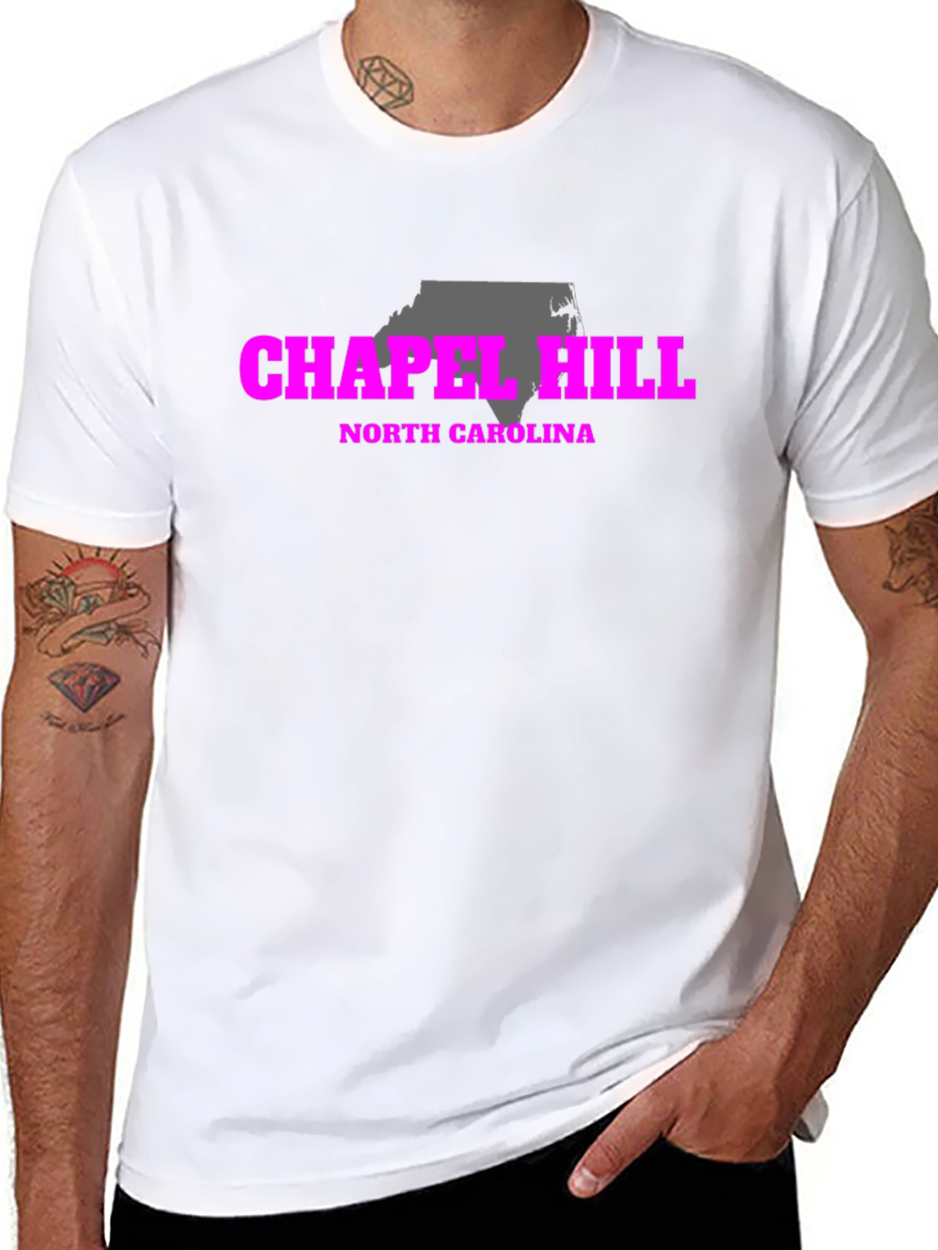 Chapel Hill North Carolina Black Graphic Tee