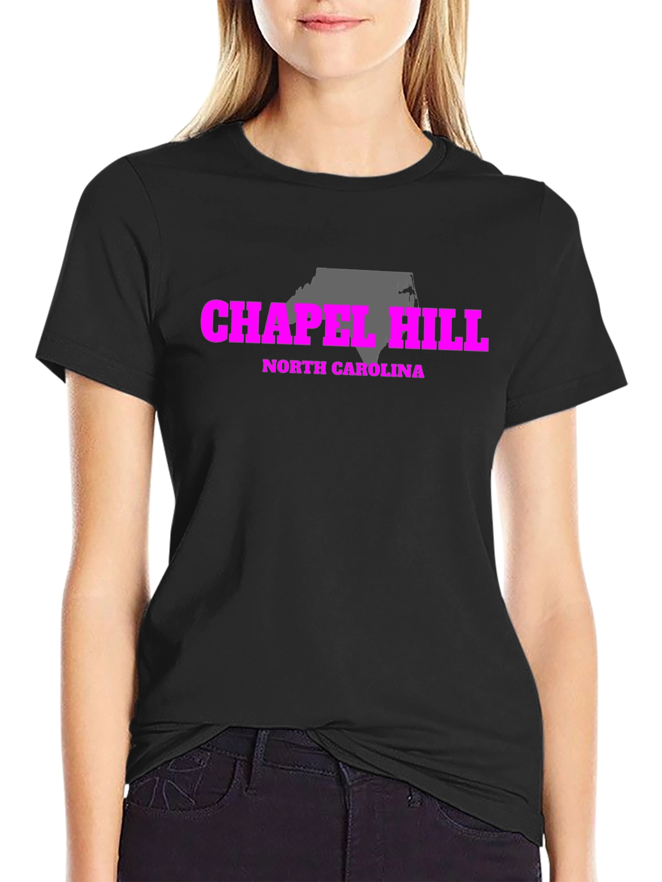 Chapel Hill North Carolina Black Graphic Tee
