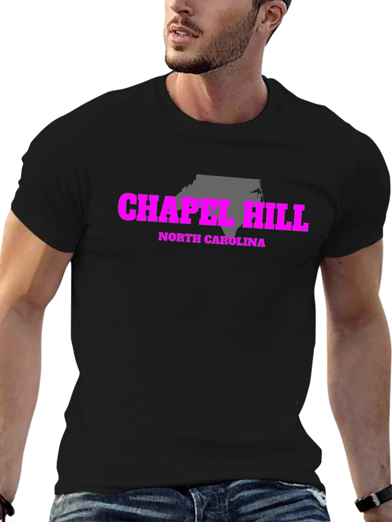Chapel Hill North Carolina Black Graphic Tee