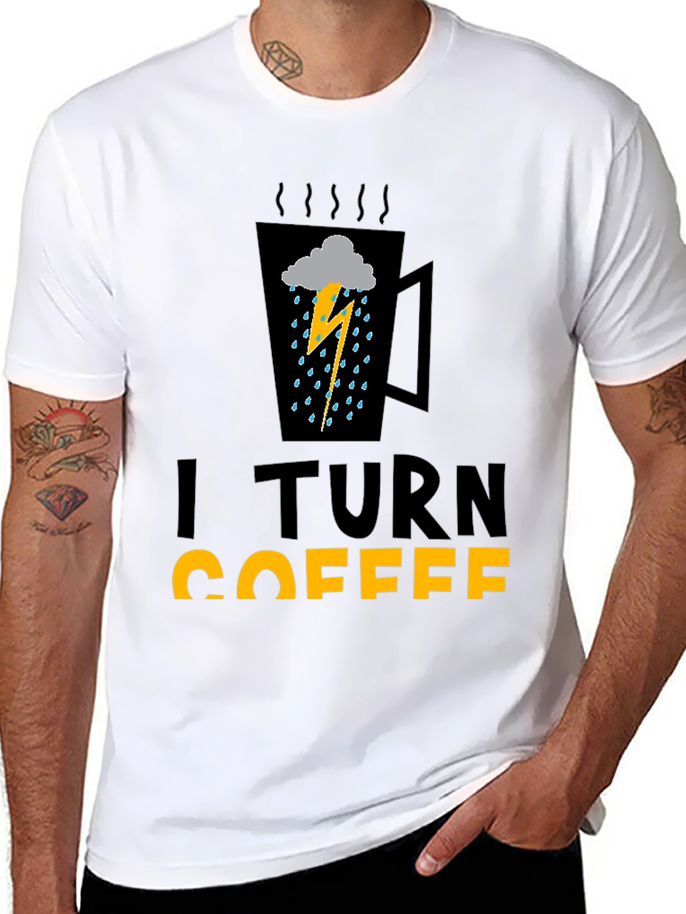 I Turn Coffee Into Bad Weather Graphic Tee