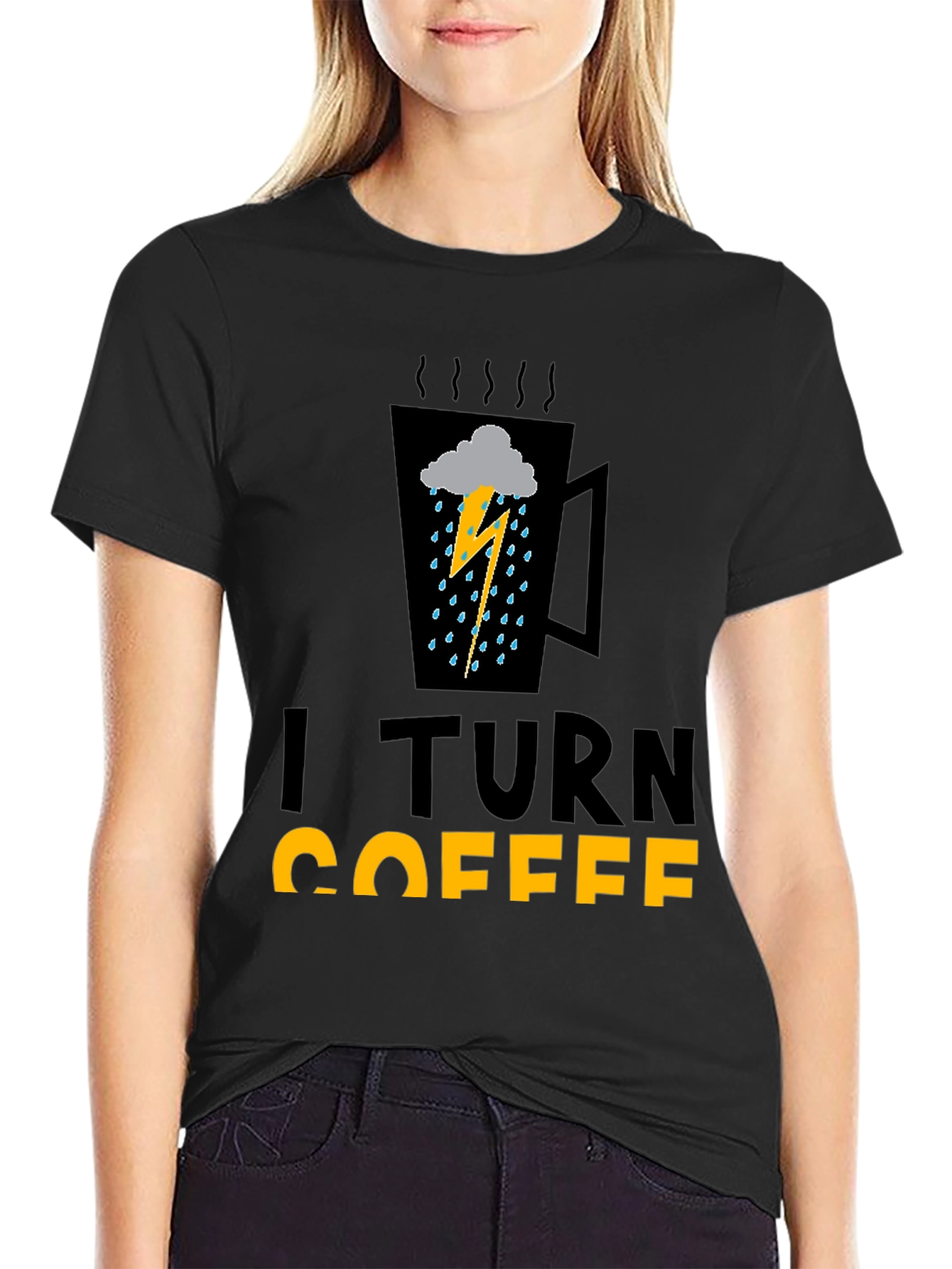 I Turn Coffee Into Bad Weather Graphic Tee