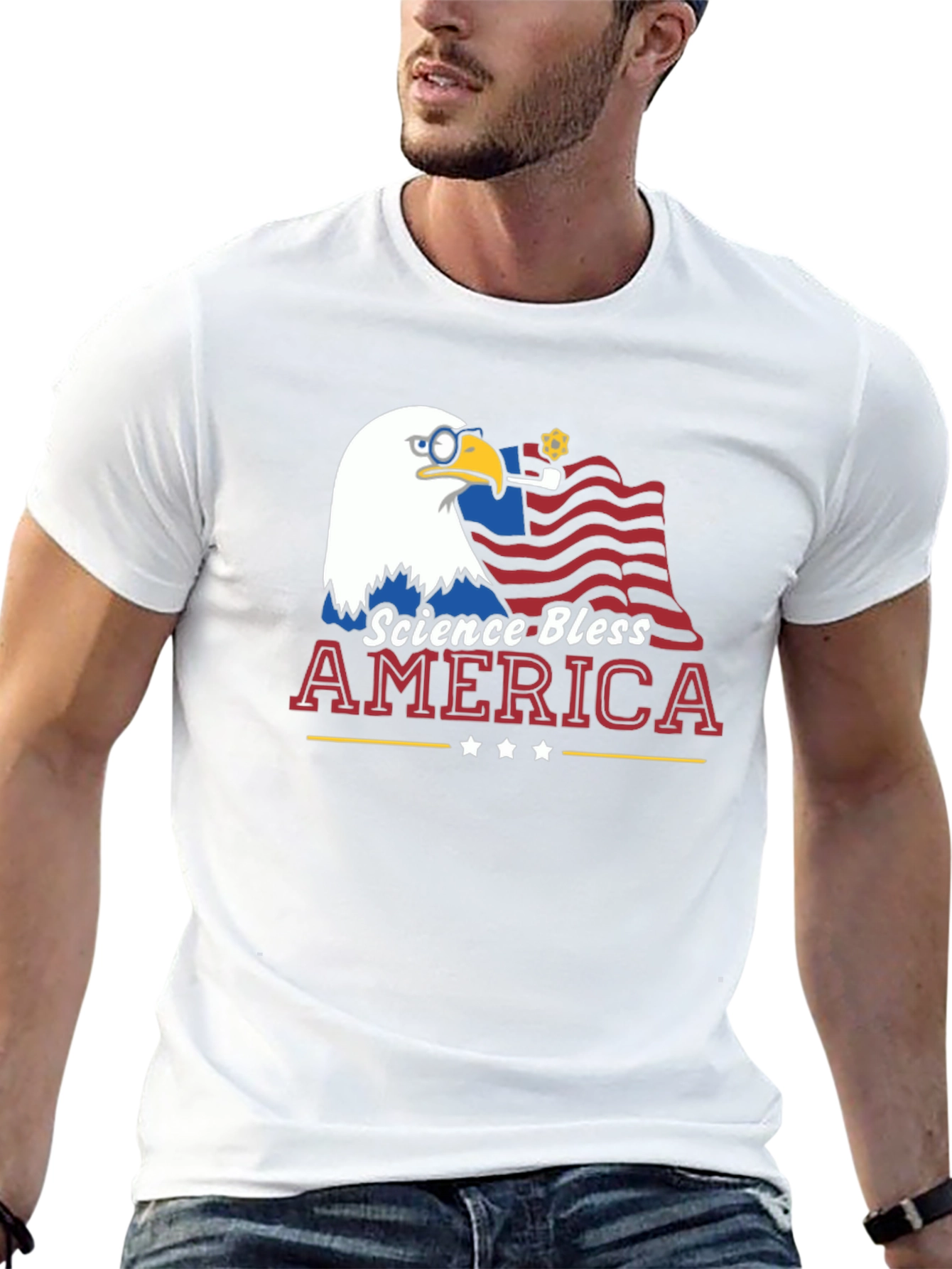 Science Bless America Graphic T-Shirt