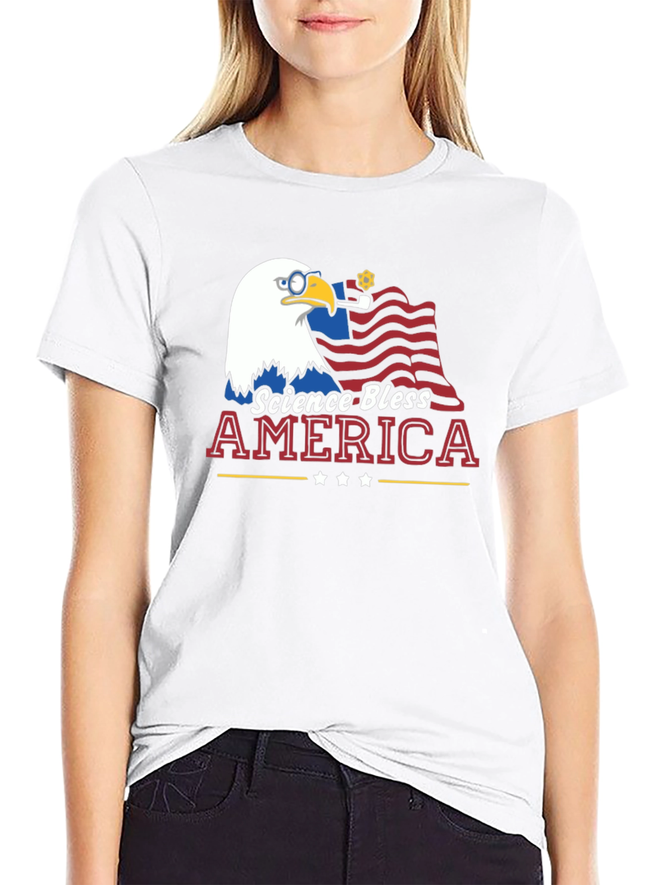 Science Bless America Graphic T-Shirt