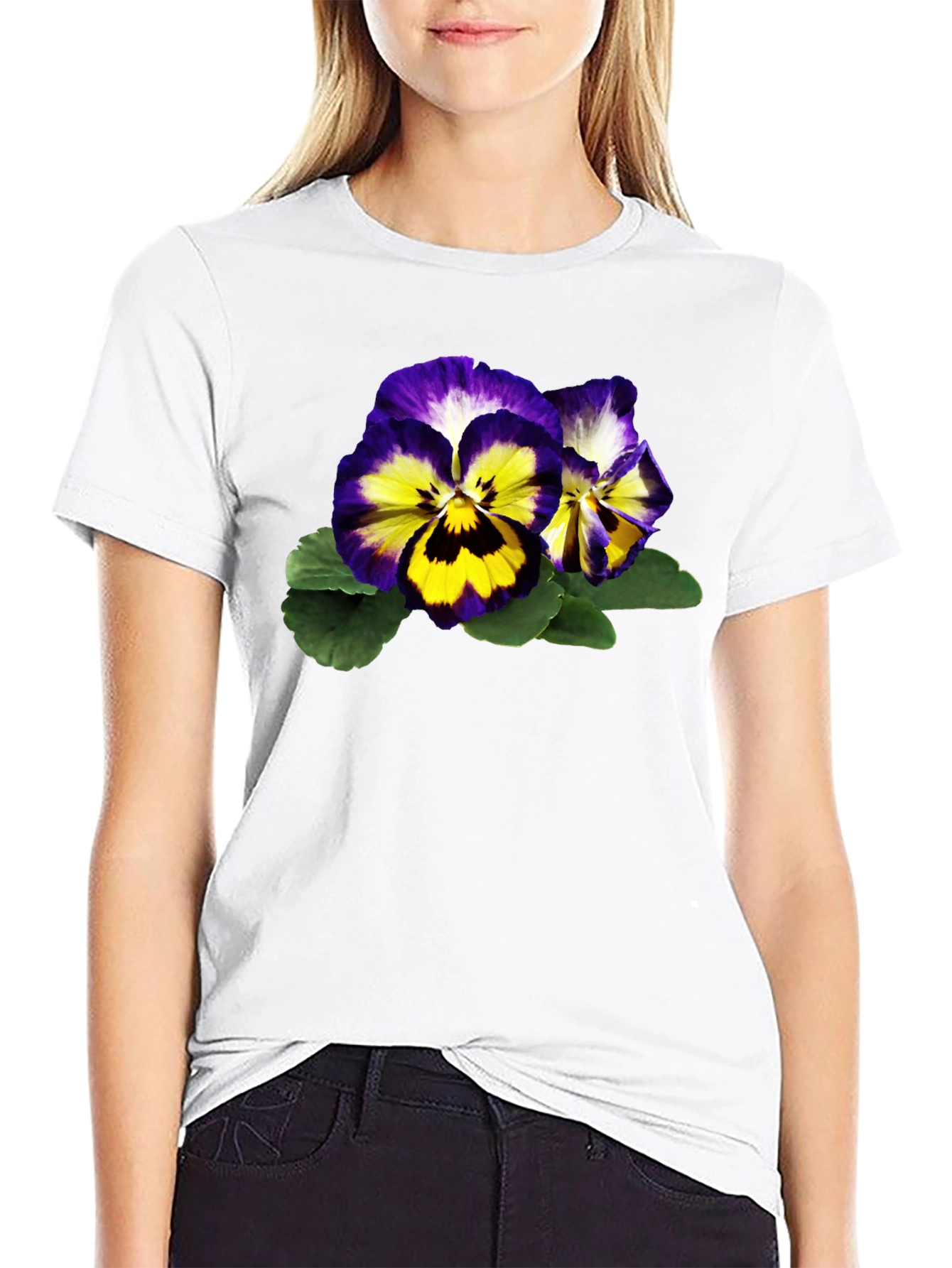 Pansy Graphic T-Shirt - Botanical Tee