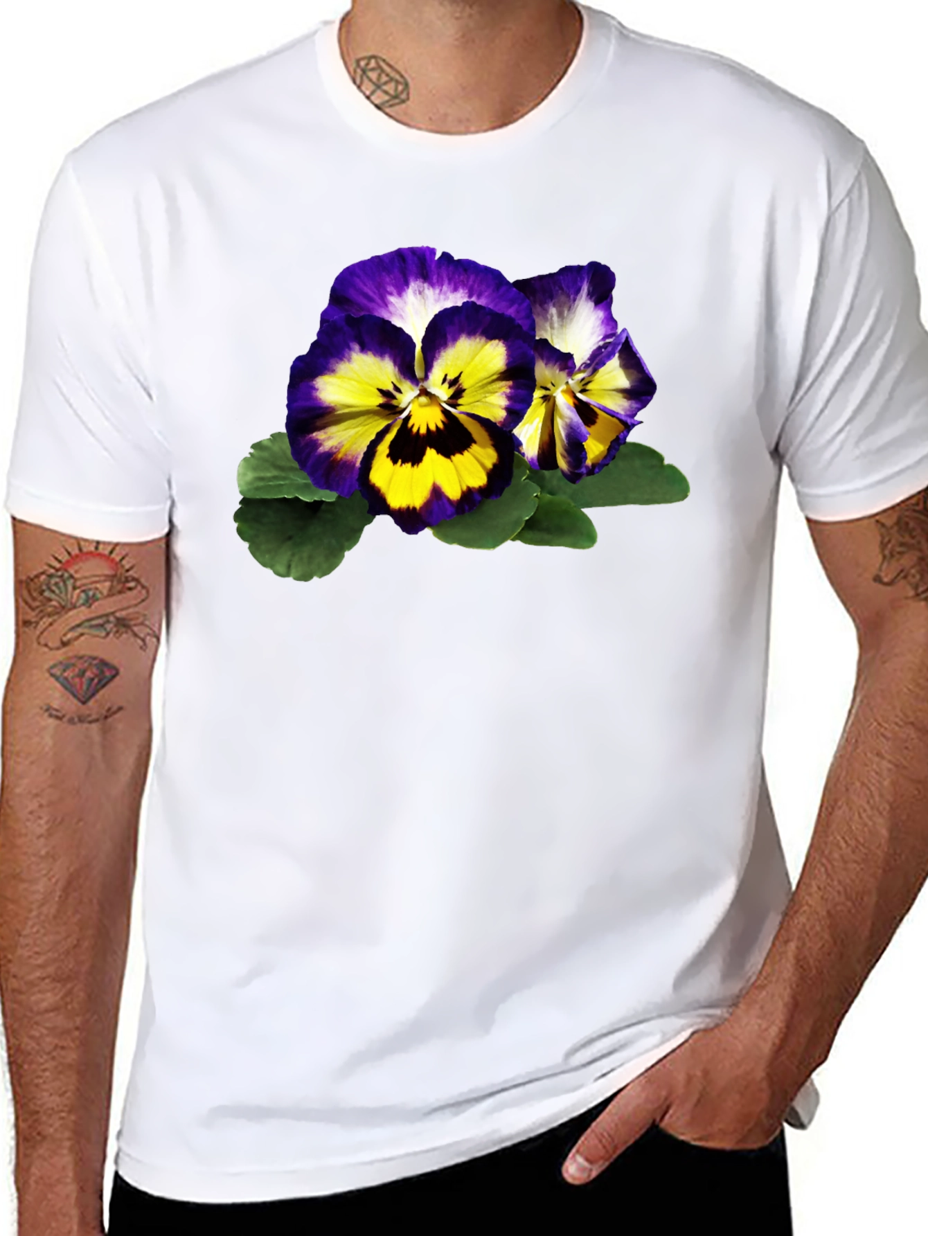 Pansy Graphic T-Shirt - Botanical Tee