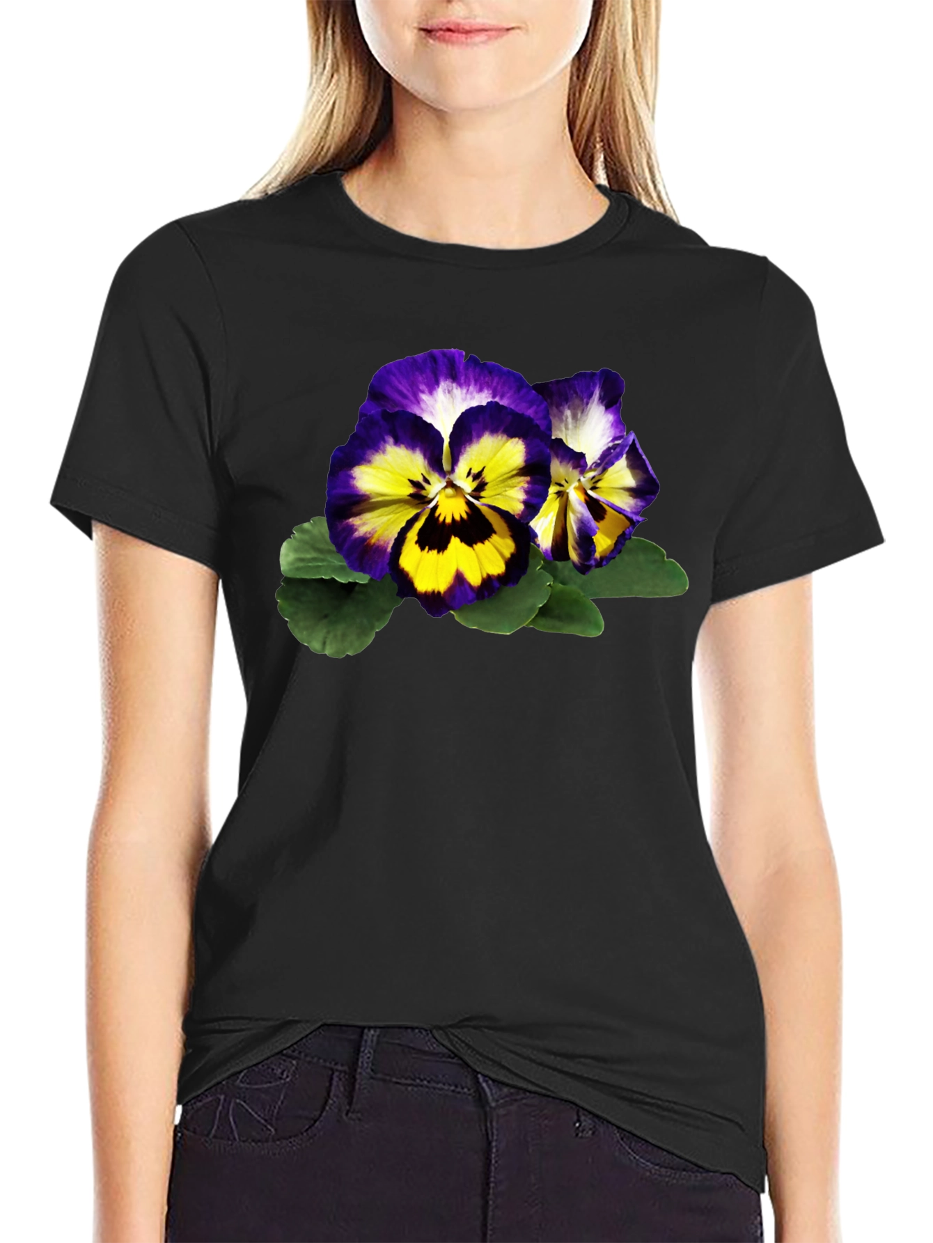 Pansy Graphic T-Shirt - Botanical Tee