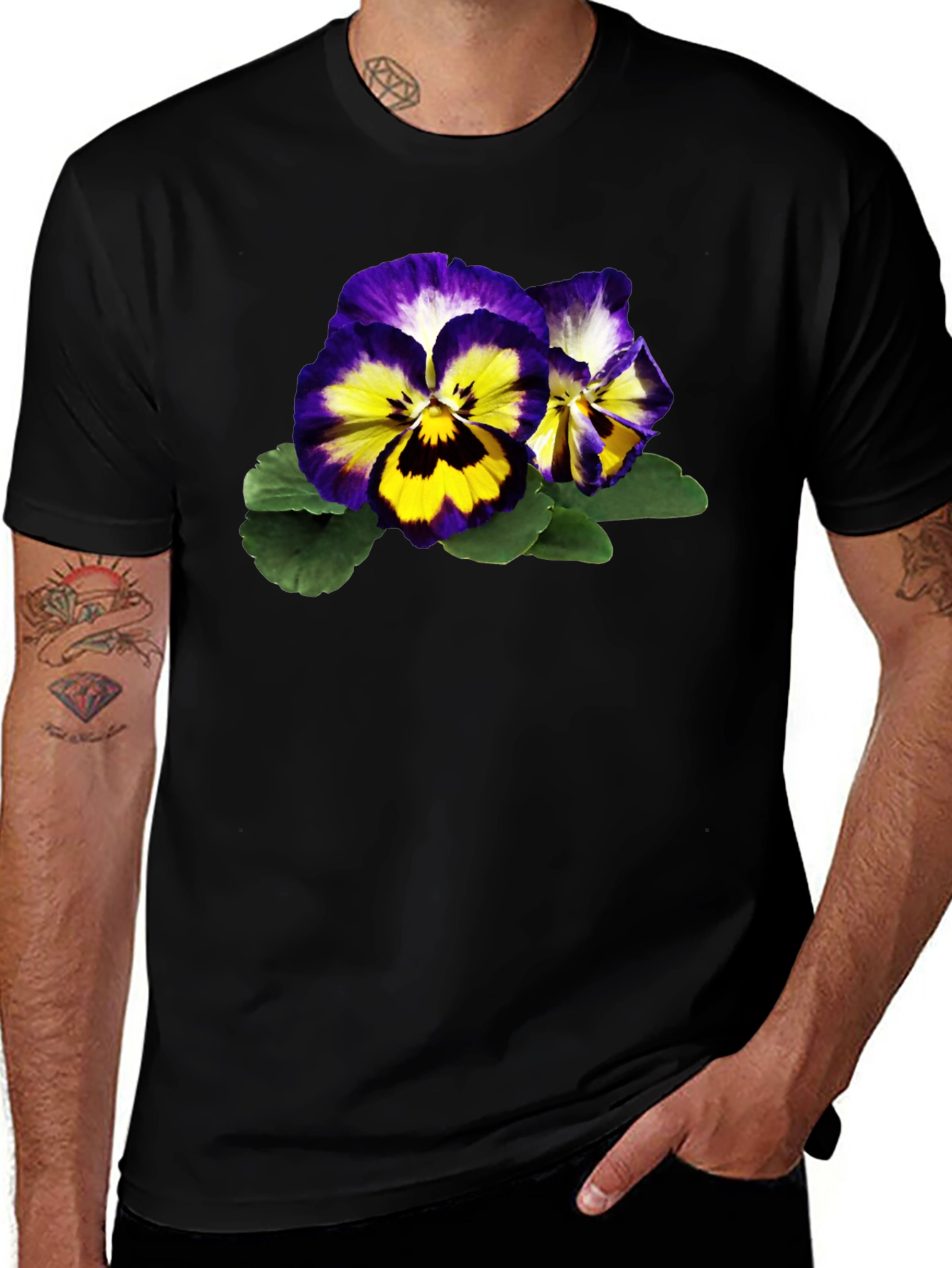 Pansy Graphic T-Shirt - Botanical Tee