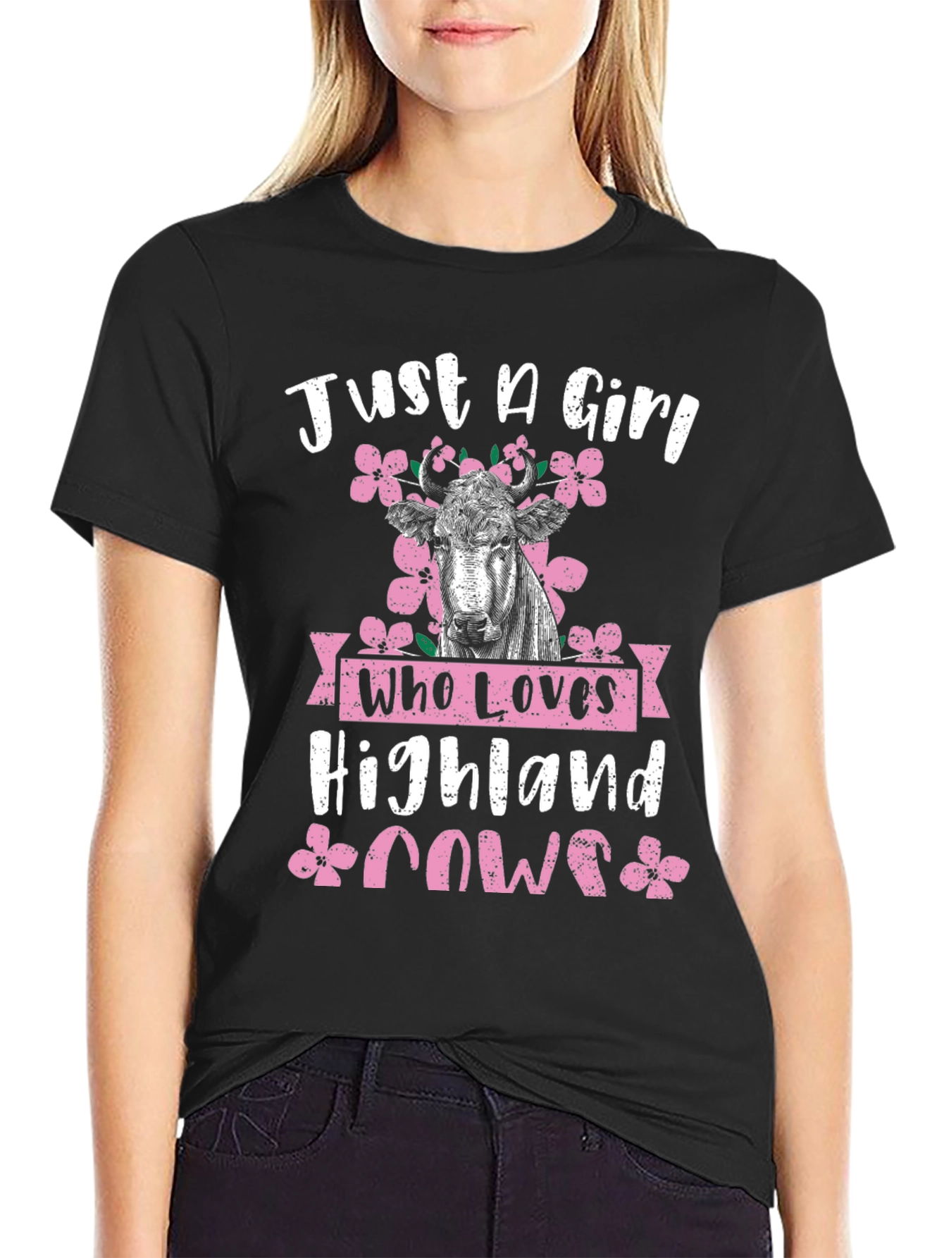 Just A Girl Who Loves Highland Cows T-Shirt