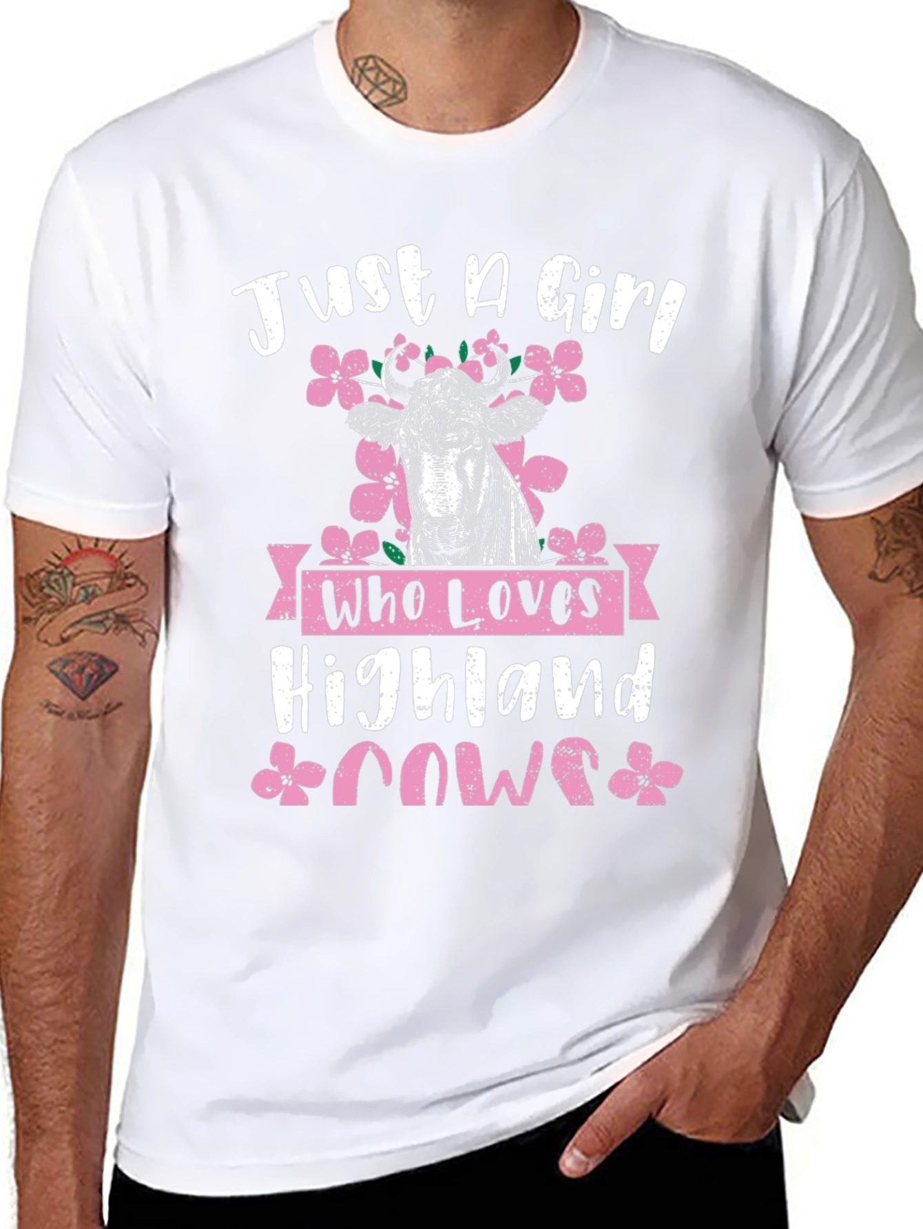 Just A Girl Who Loves Highland Cows T-Shirt
