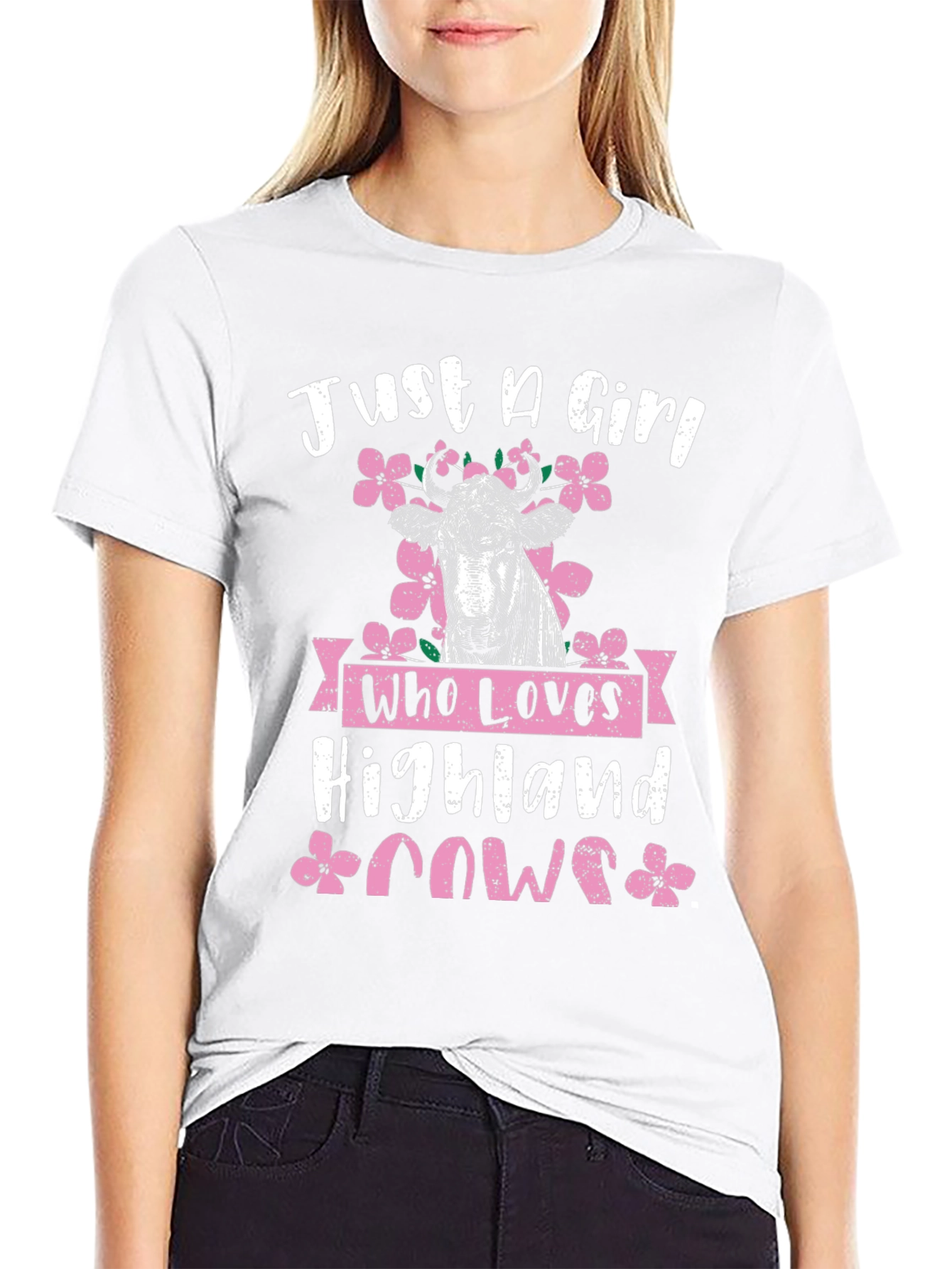 Just A Girl Who Loves Highland Cows T-Shirt
