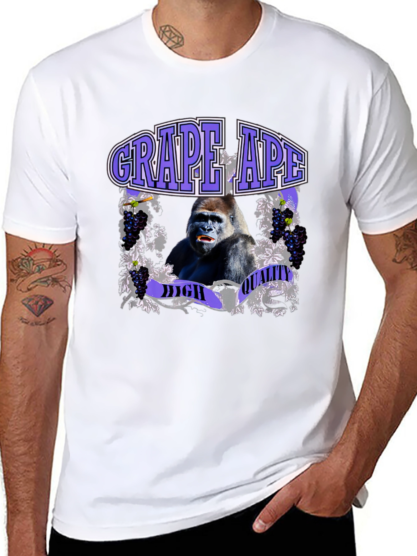 Grape Ape High Quality Graphic T-Shirt