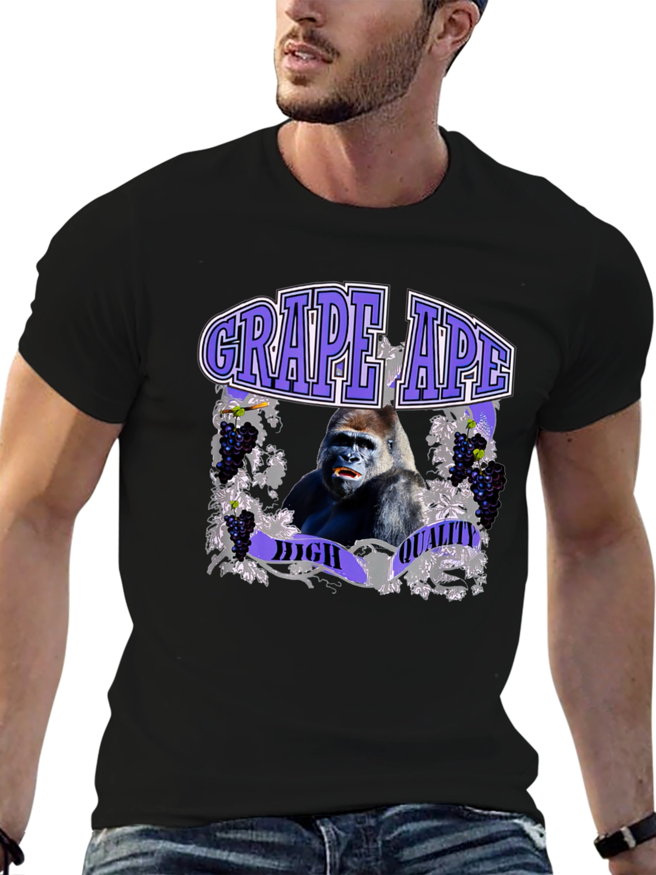 Grape Ape High Quality Graphic T-Shirt