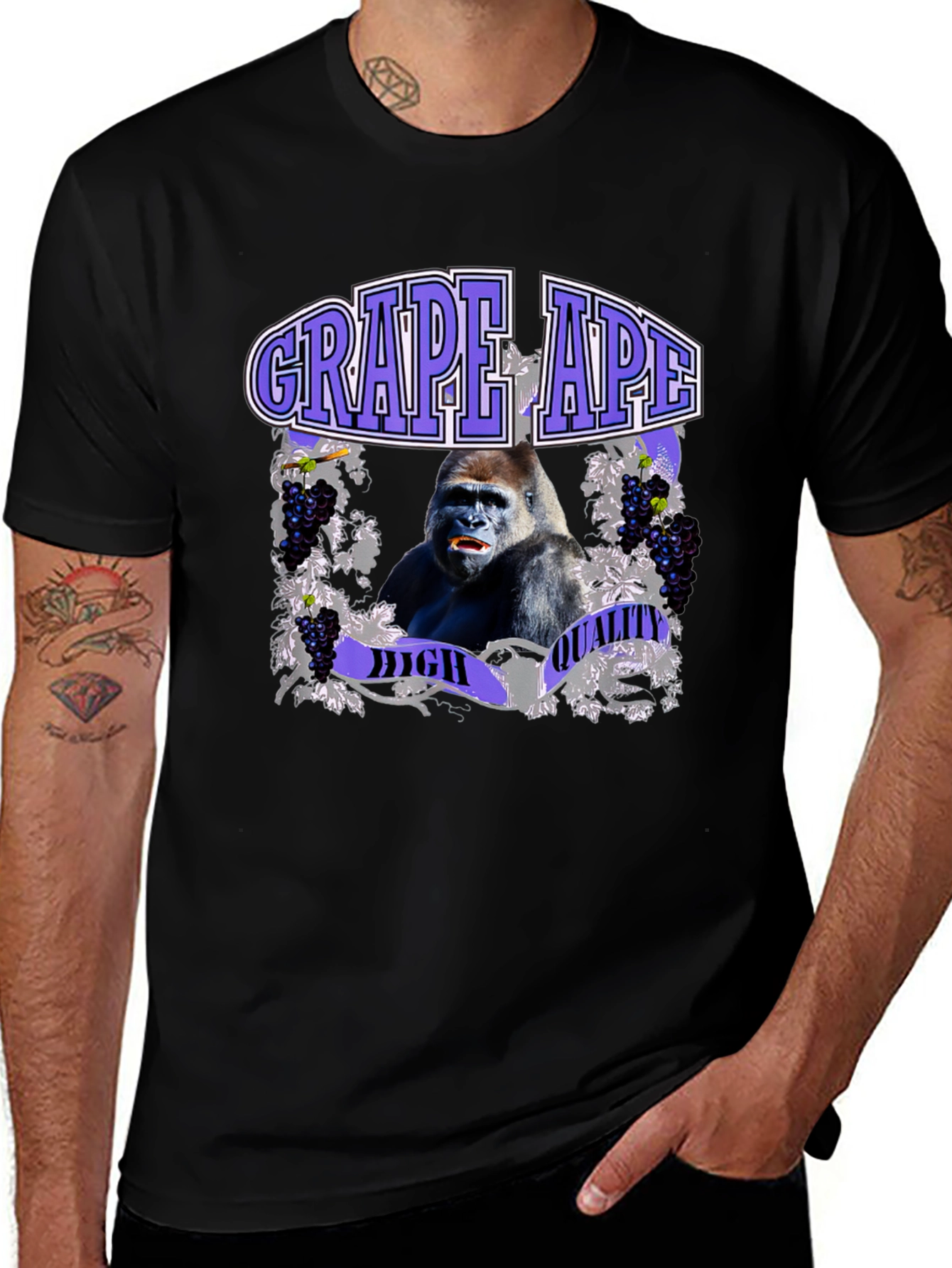 Grape Ape High Quality Graphic T-Shirt