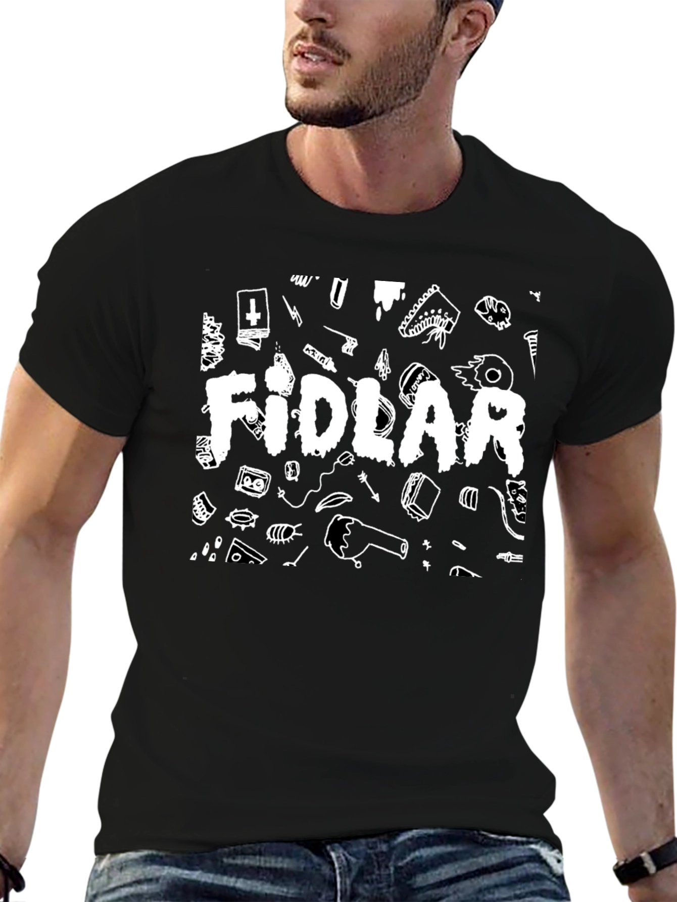 Fidlar Graphic Print Black T-Shirt