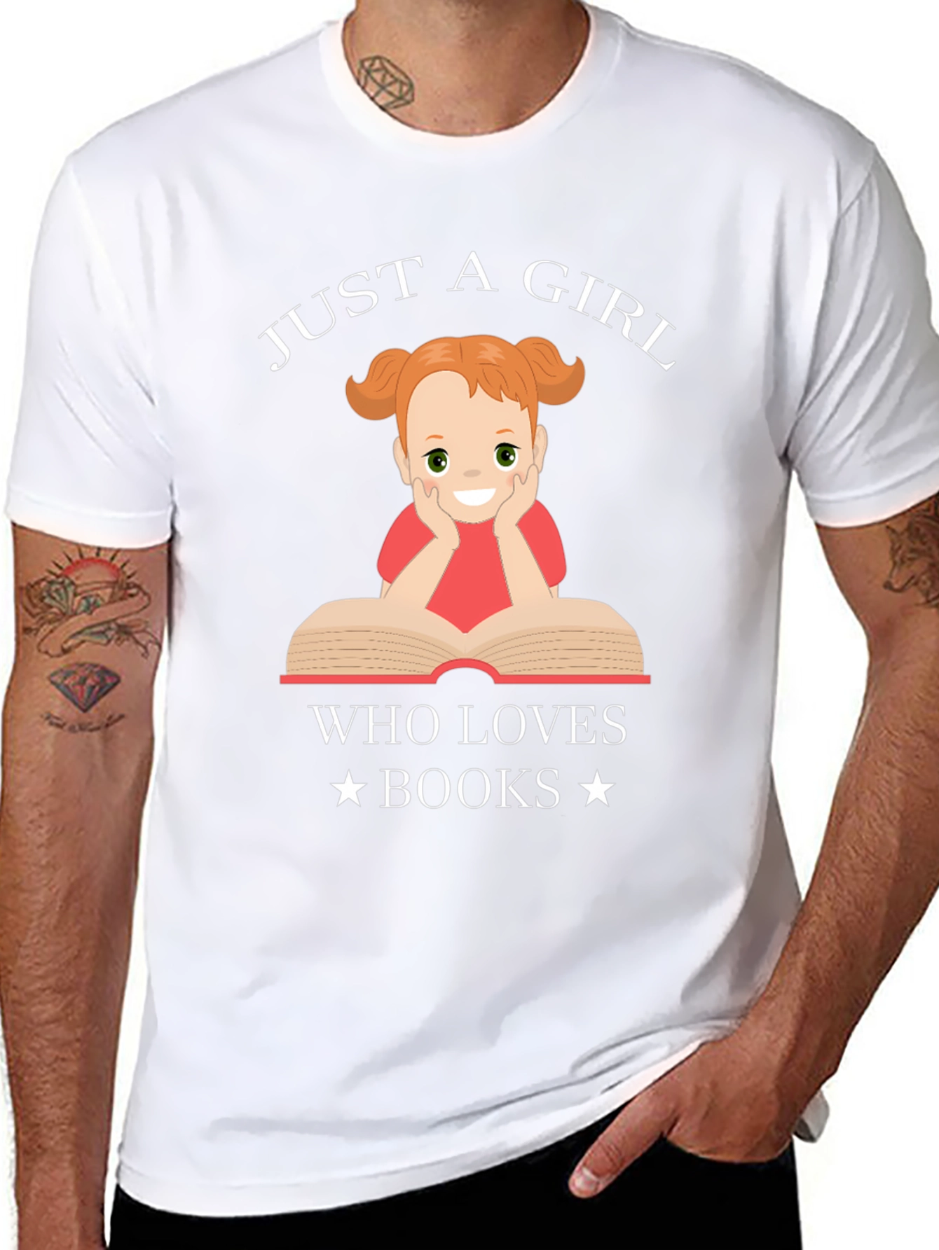 Just A Girl Who Loves Books T-Shirt