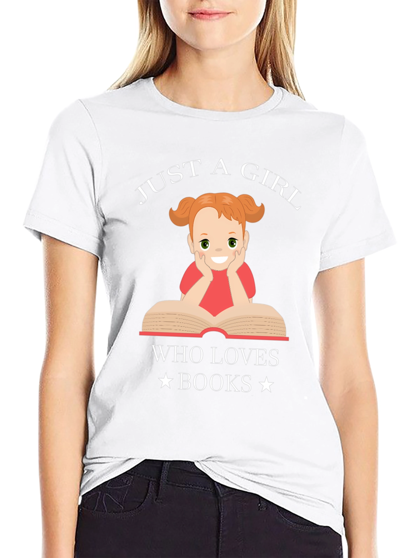 Just A Girl Who Loves Books T-Shirt