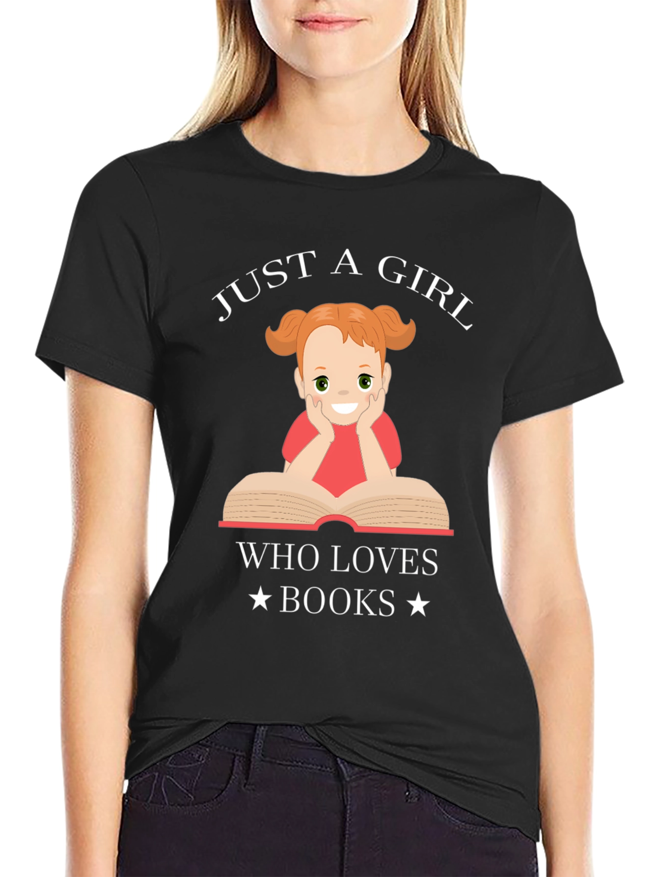 Just A Girl Who Loves Books T-Shirt