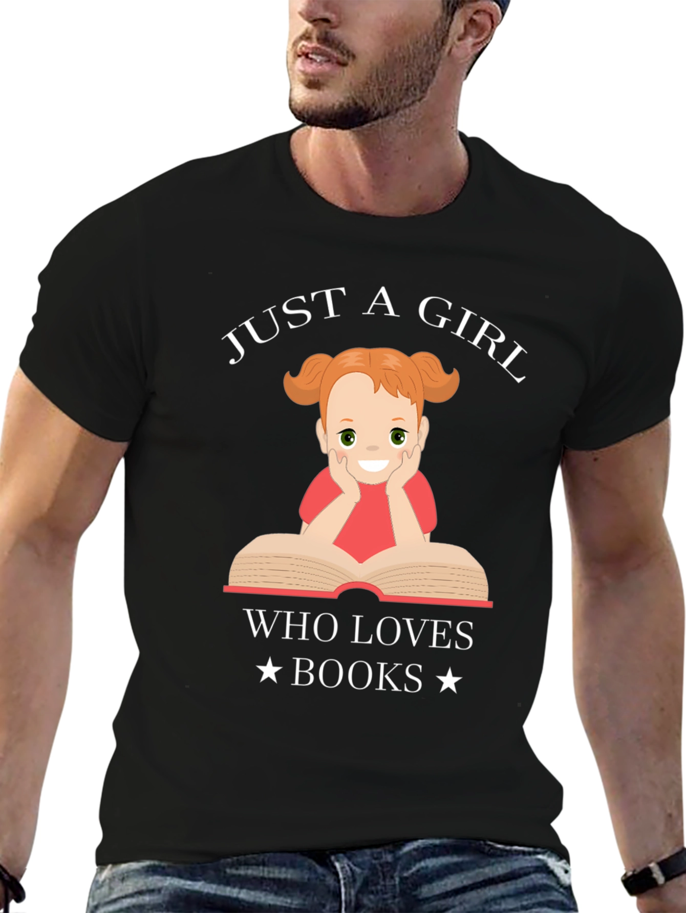 Just A Girl Who Loves Books T-Shirt