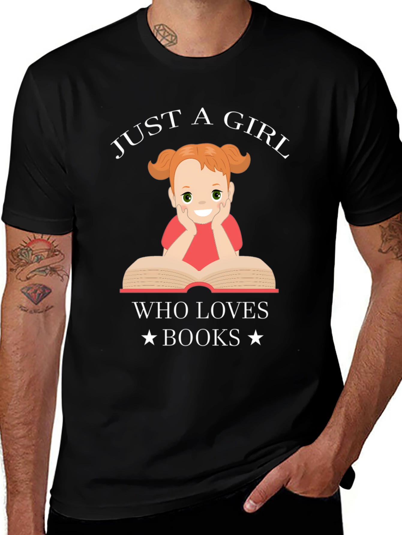 Just A Girl Who Loves Books T-Shirt