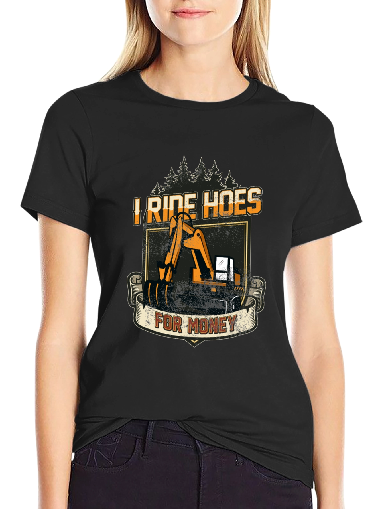 I Ride Hoes for Money - Funny T-Shirt