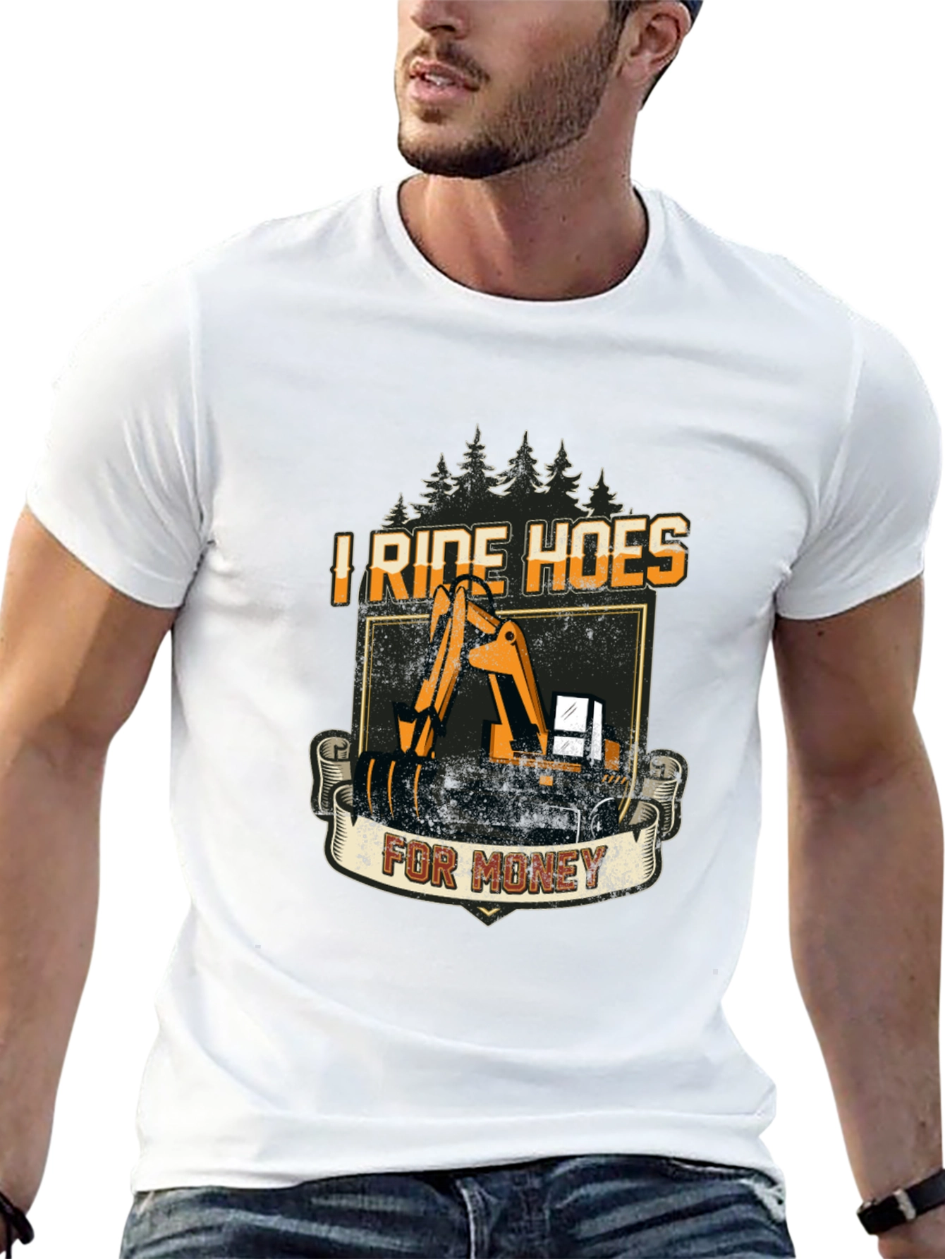 I Ride Hoes for Money - Funny T-Shirt