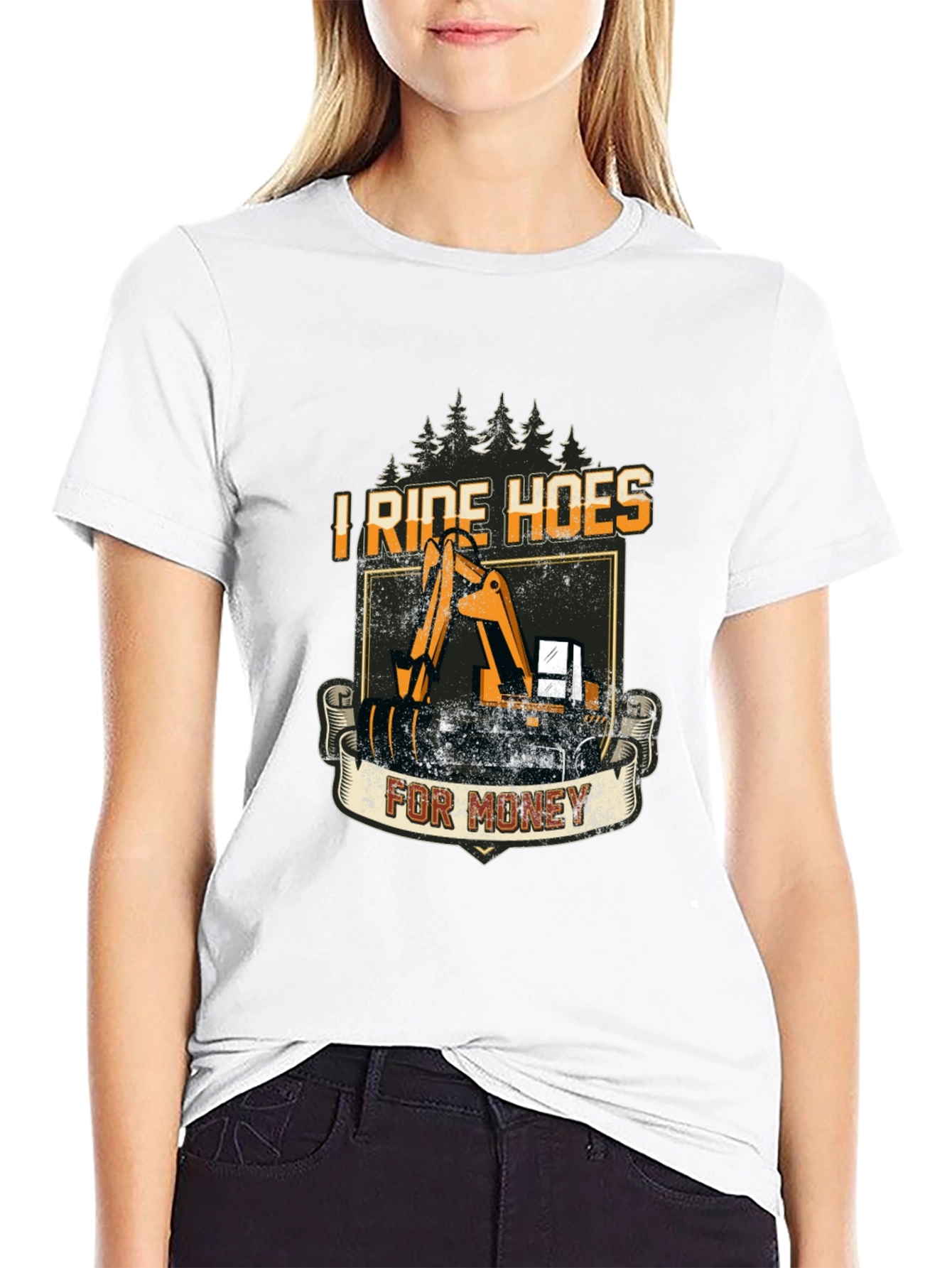 I Ride Hoes for Money - Funny T-Shirt