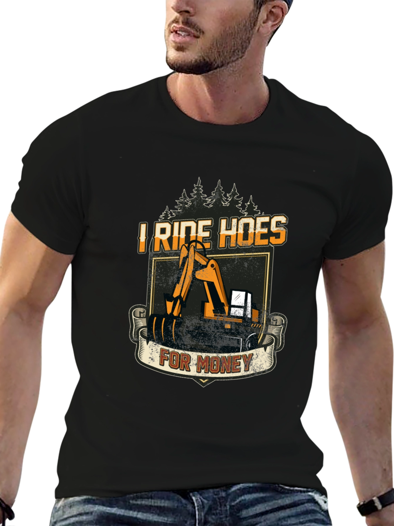 I Ride Hoes for Money - Funny T-Shirt