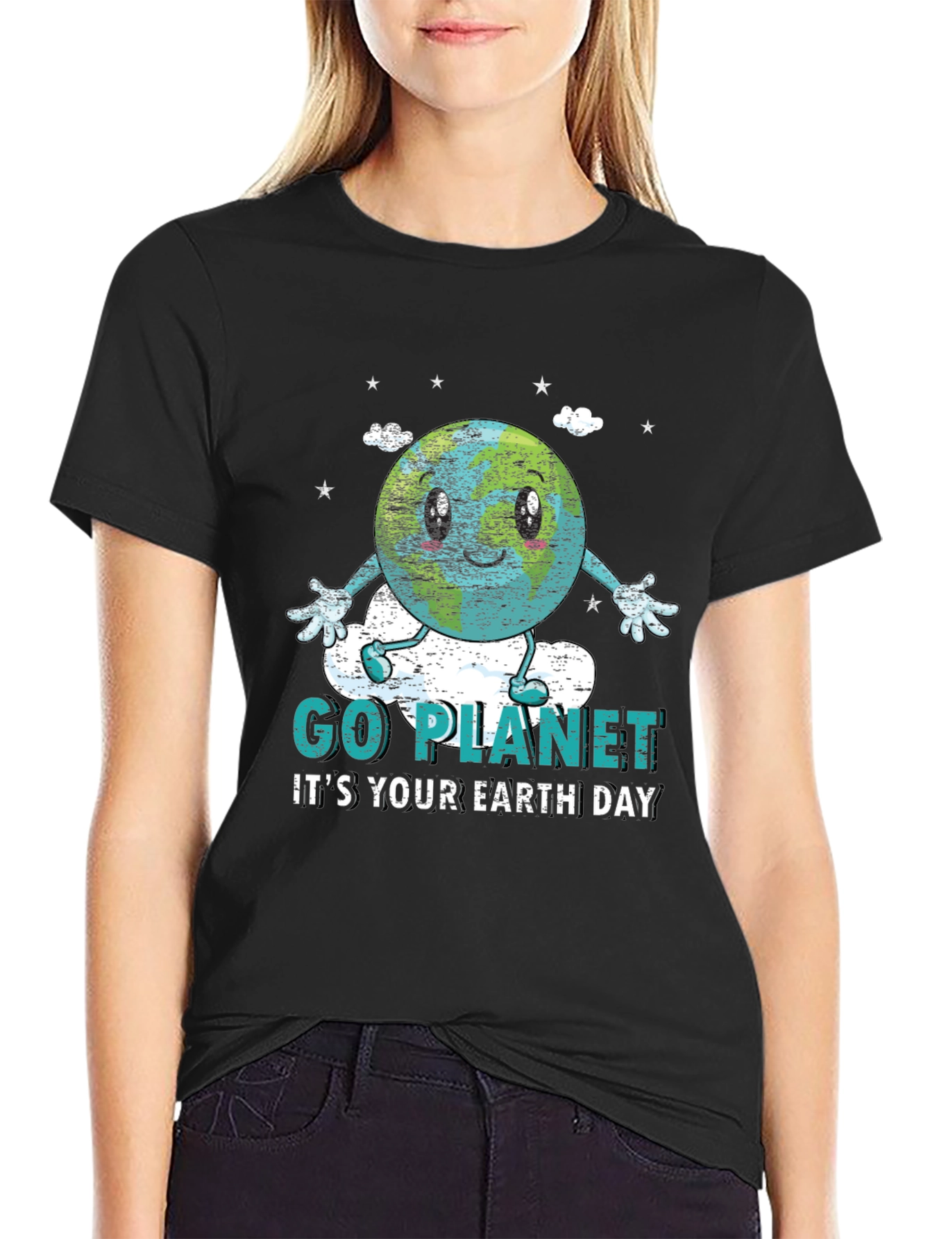 Go Planet Earth Day Graphic T-Shirt
