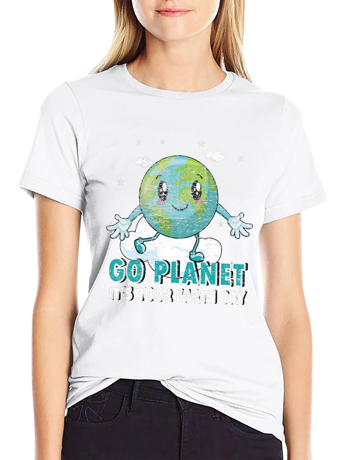 Go Planet Earth Day Graphic T-Shirt