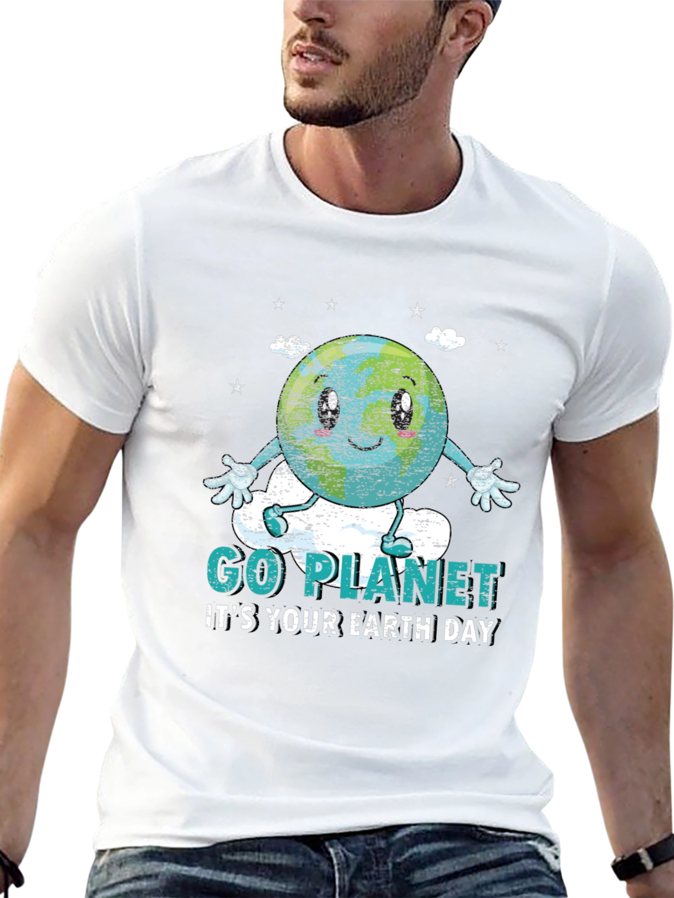 Go Planet Earth Day Graphic T-Shirt