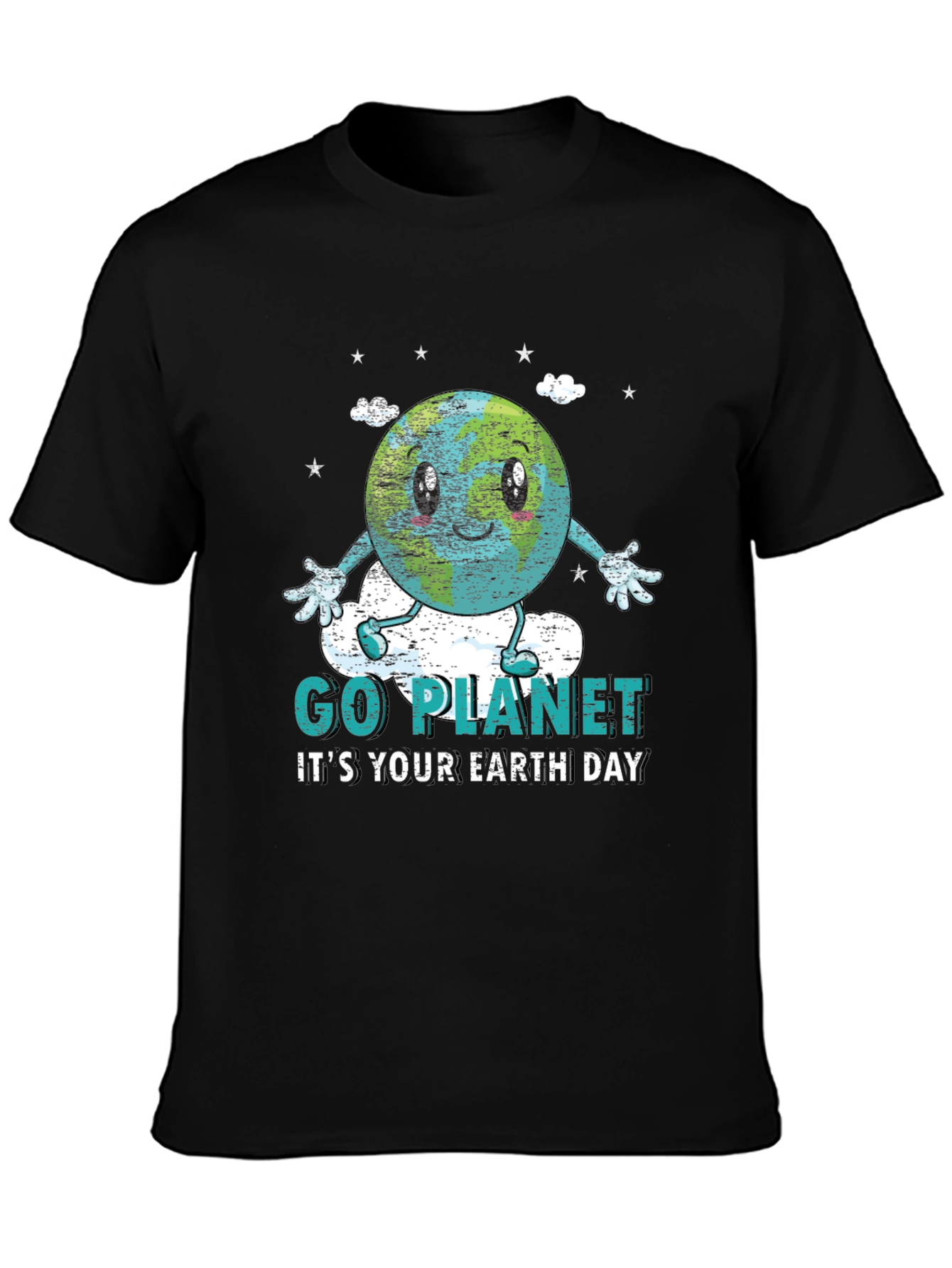 Go Planet Earth Day Graphic T-Shirt