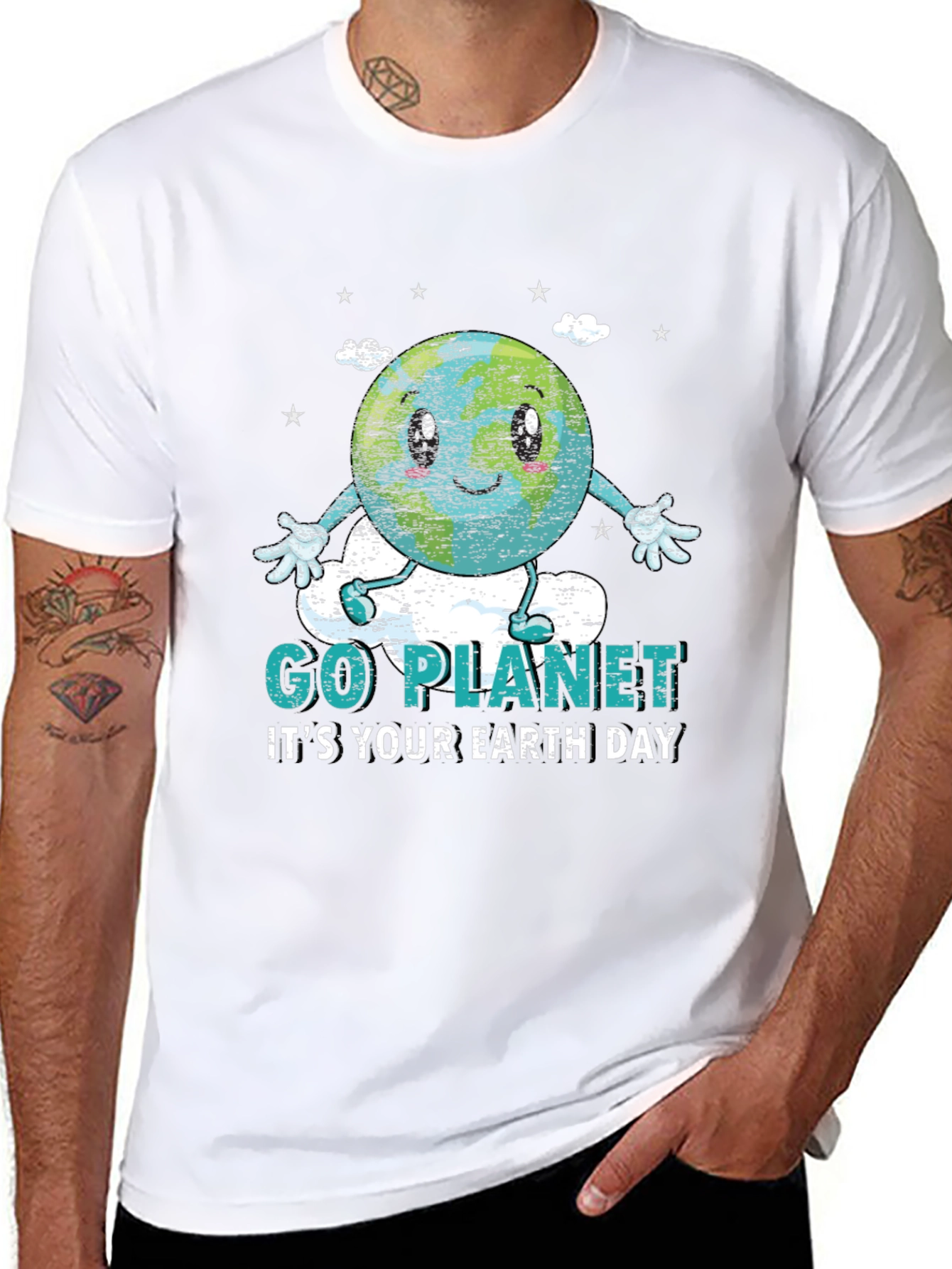 Go Planet Earth Day Graphic T-Shirt