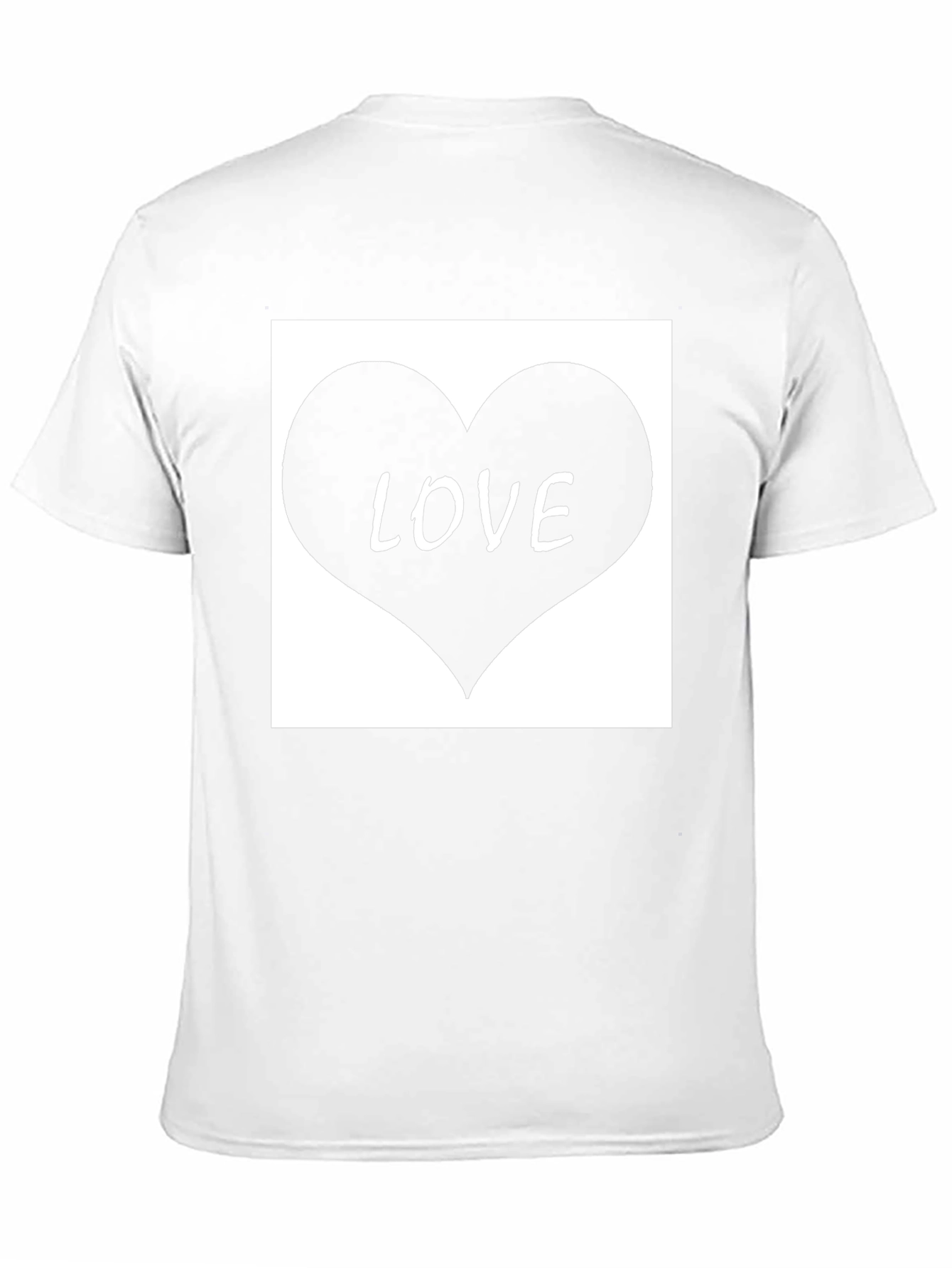 Love Heart Graphic Tee - Black Casual T-Shirt