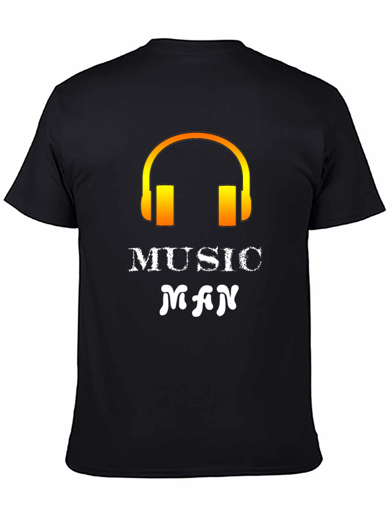 Music Man Graphic T-Shirt - Black