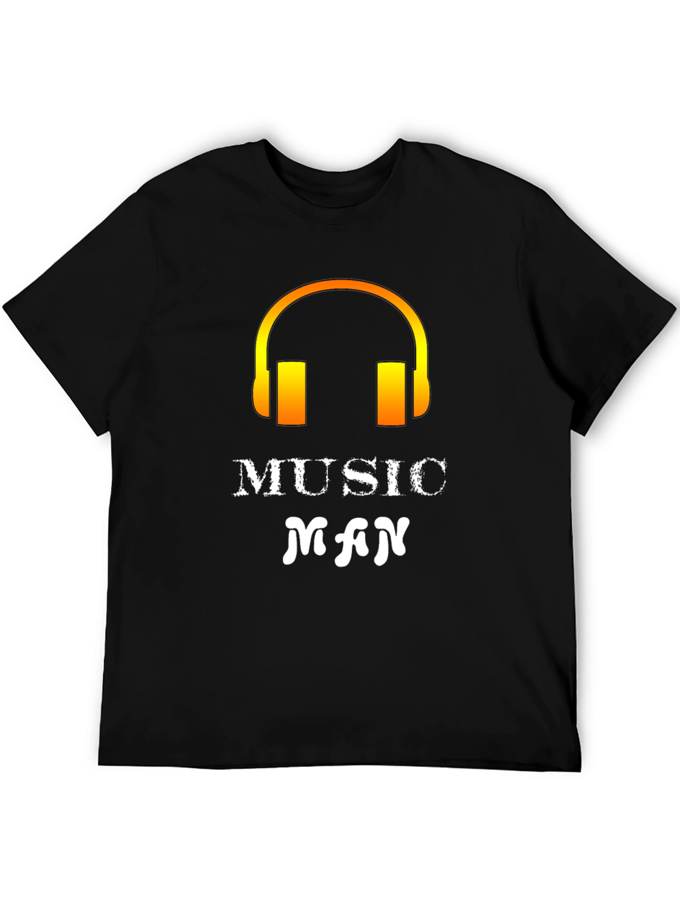 Music Man Graphic T-Shirt - Black