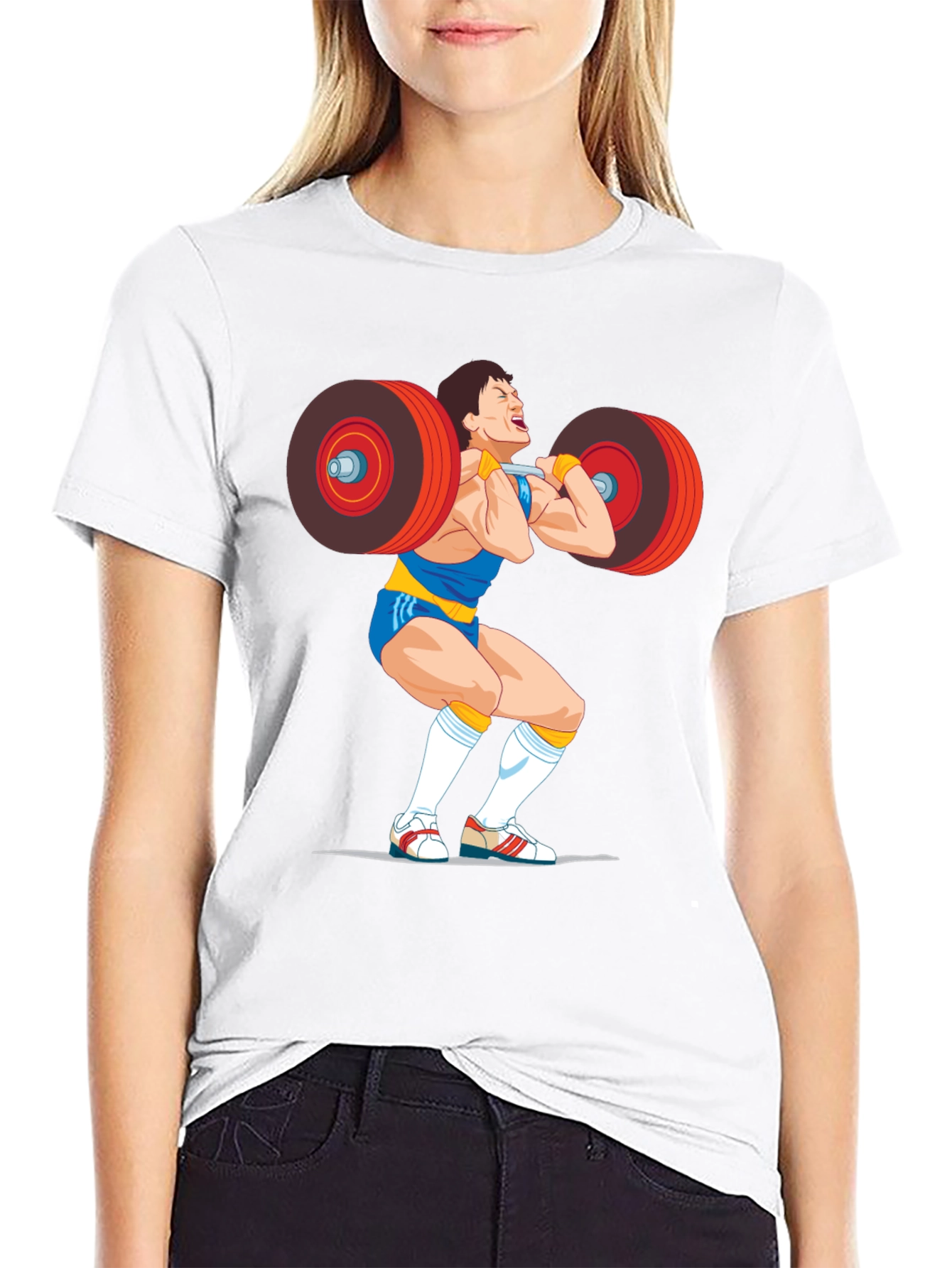 Weightlifter Graphic Tee - Power Clean Design