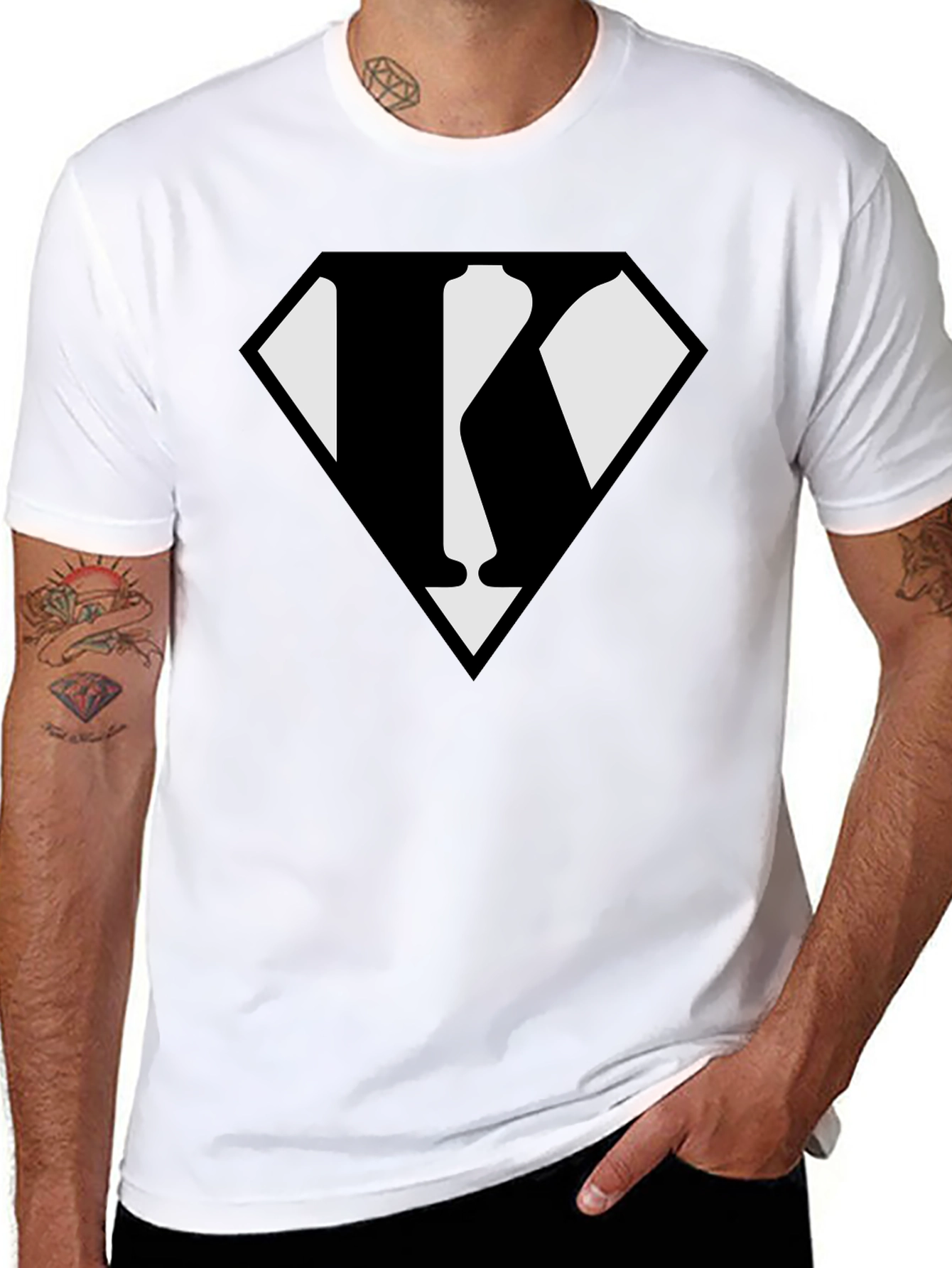 Black T-Shirt with K Logo
